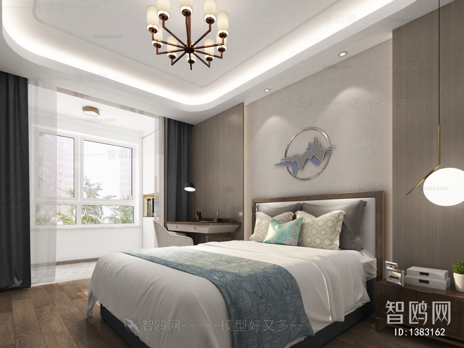 New Chinese Style Bedroom