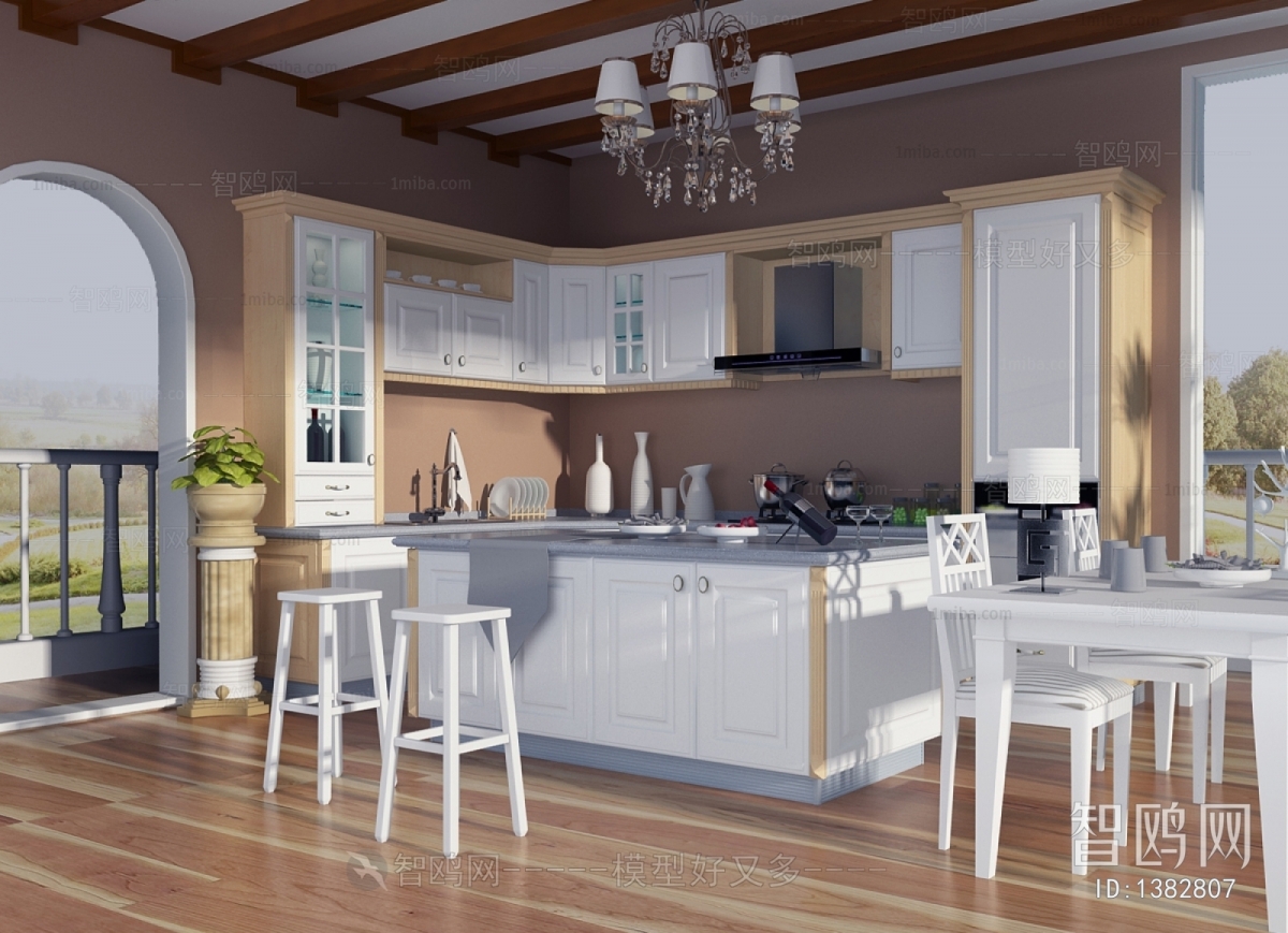 European Style Open Kitchen