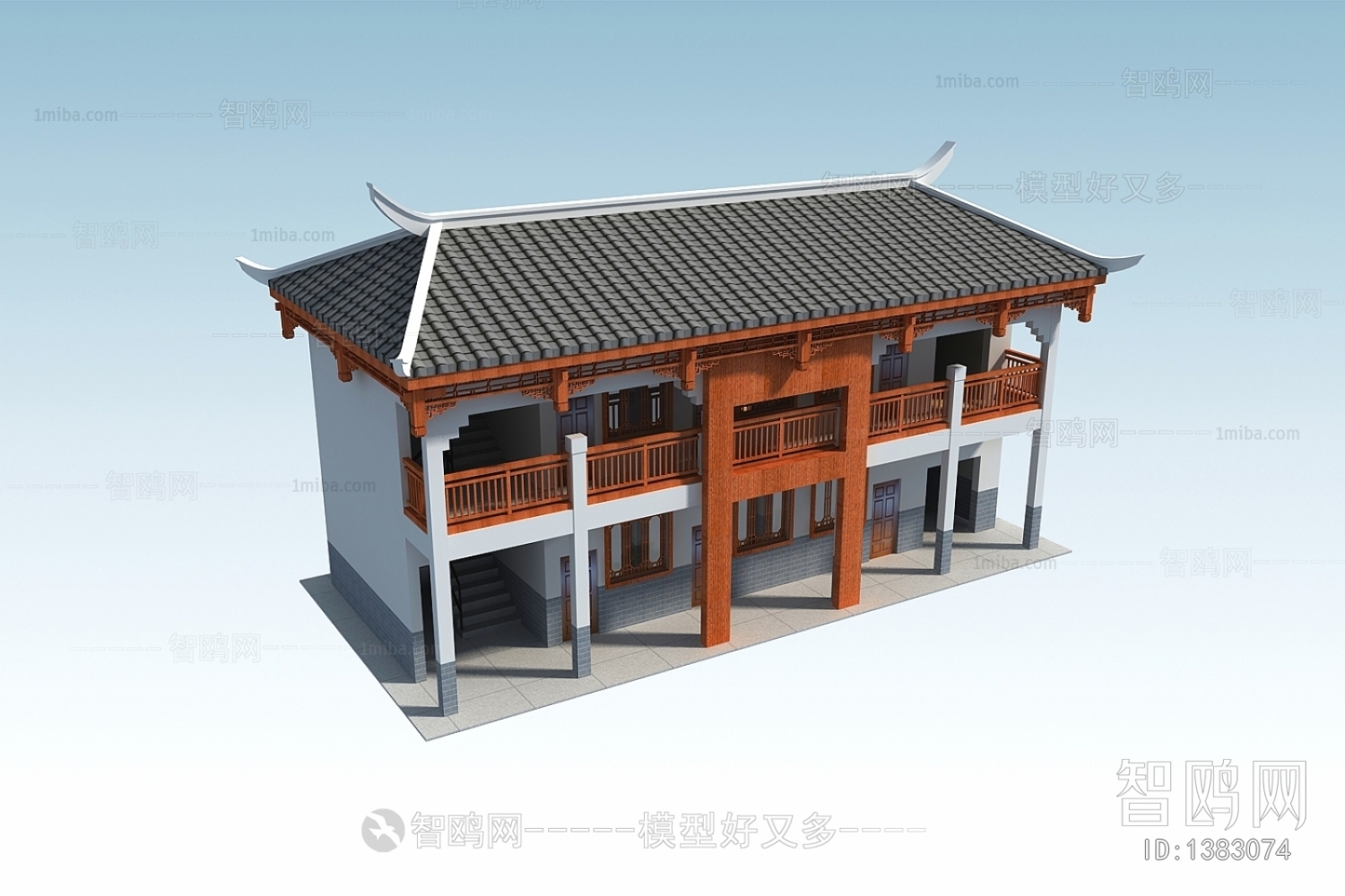 New Chinese Style Ancient Architectural Buildings