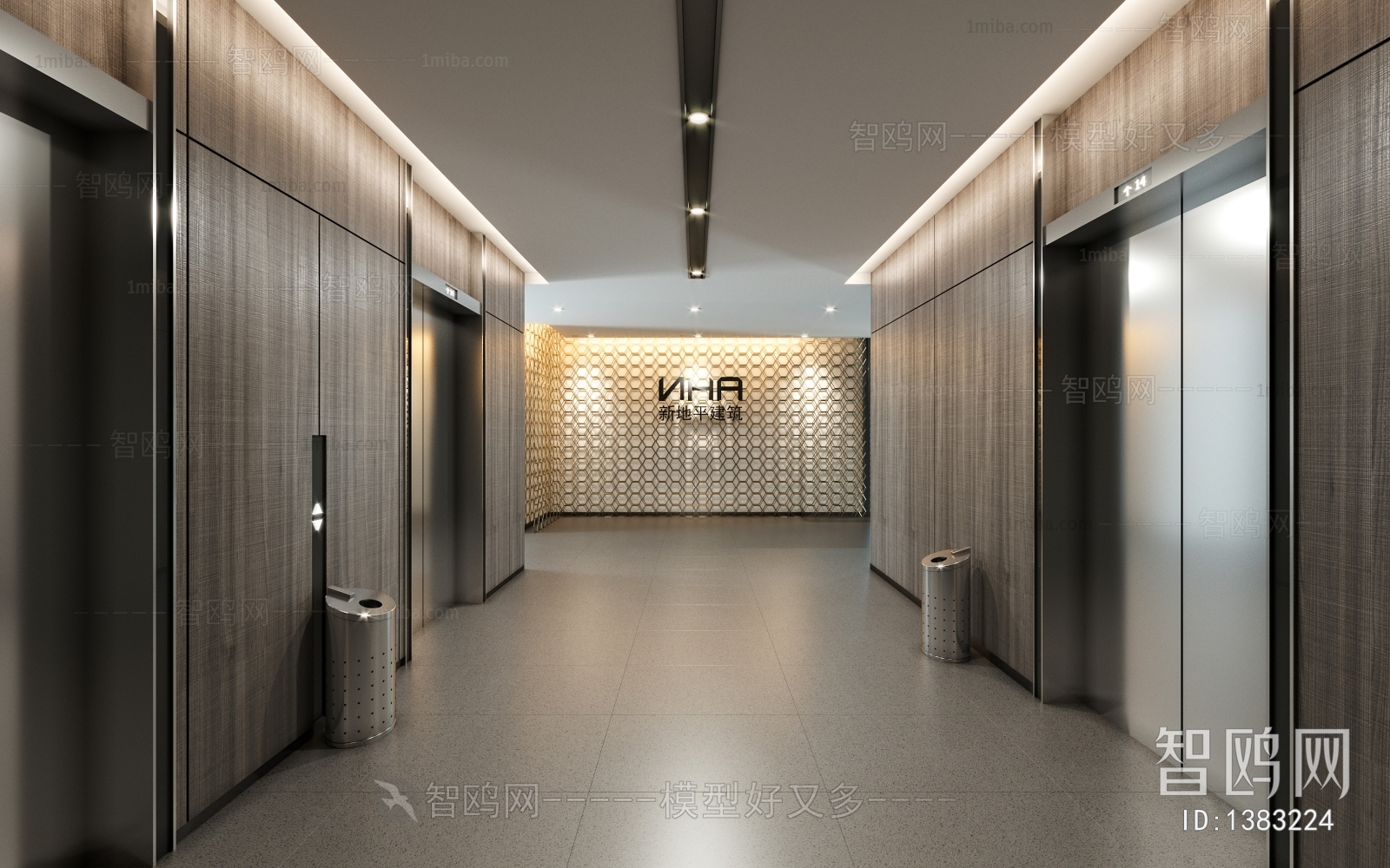 New Chinese Style Elevator Hall