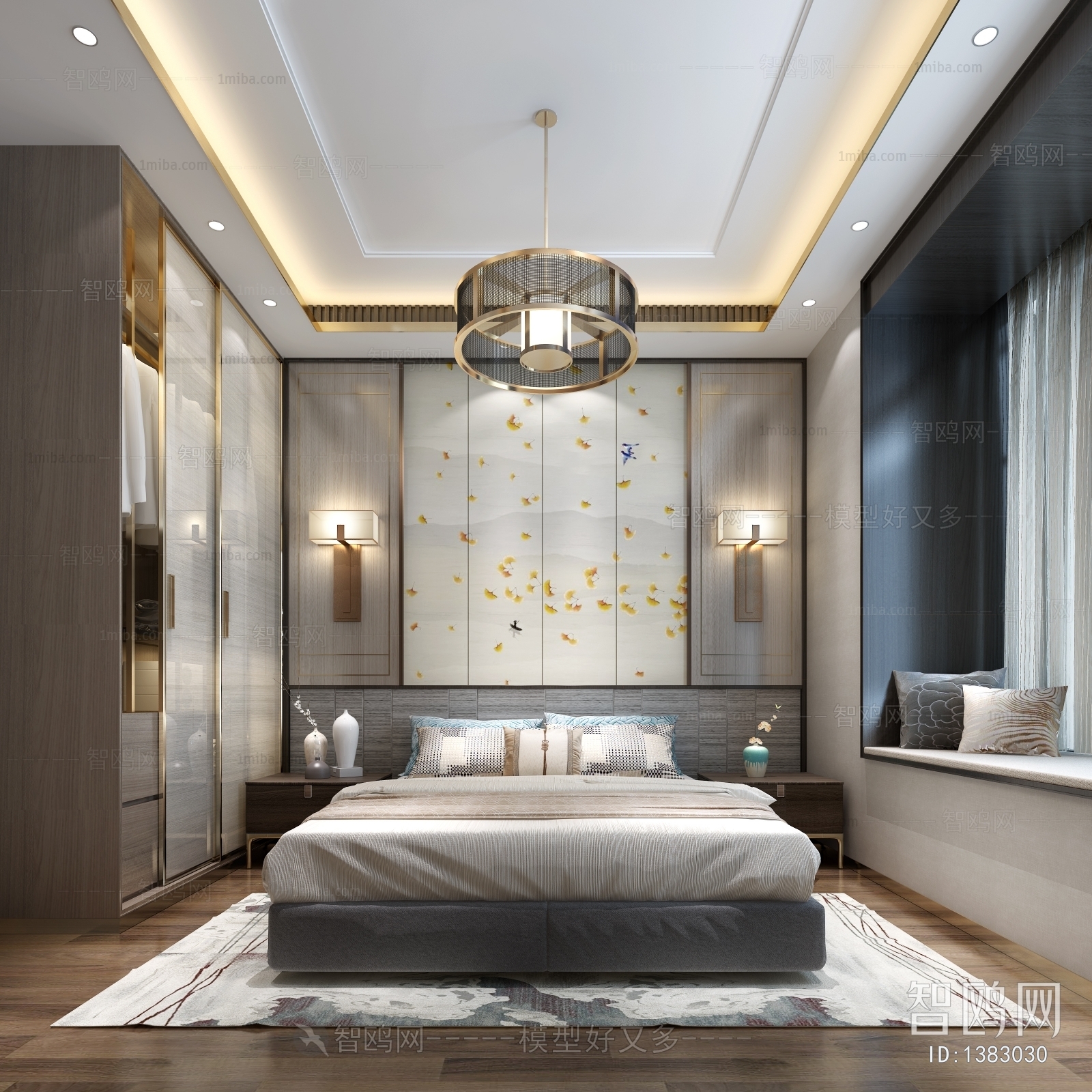 New Chinese Style Bedroom