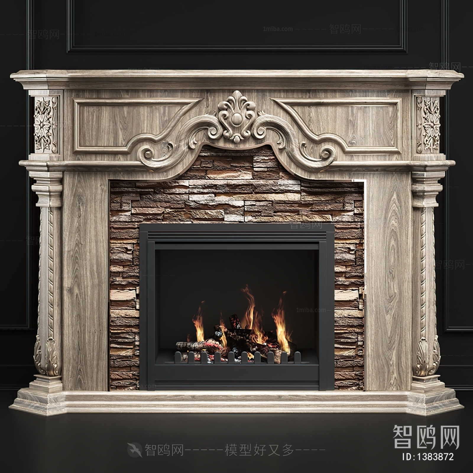 European Style Fireplace