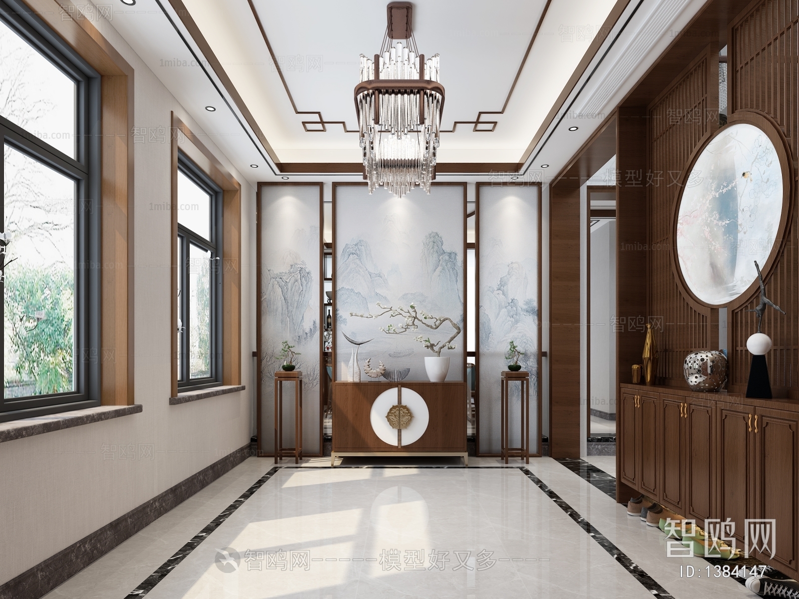 New Chinese Style Hallway