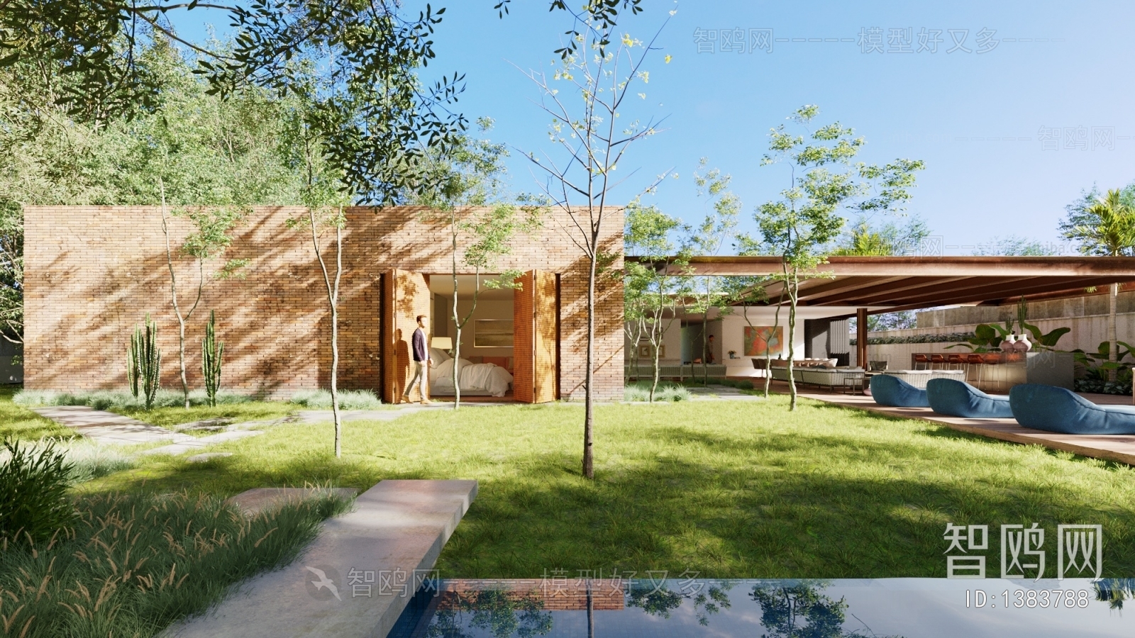 Modern Courtyard/landscape