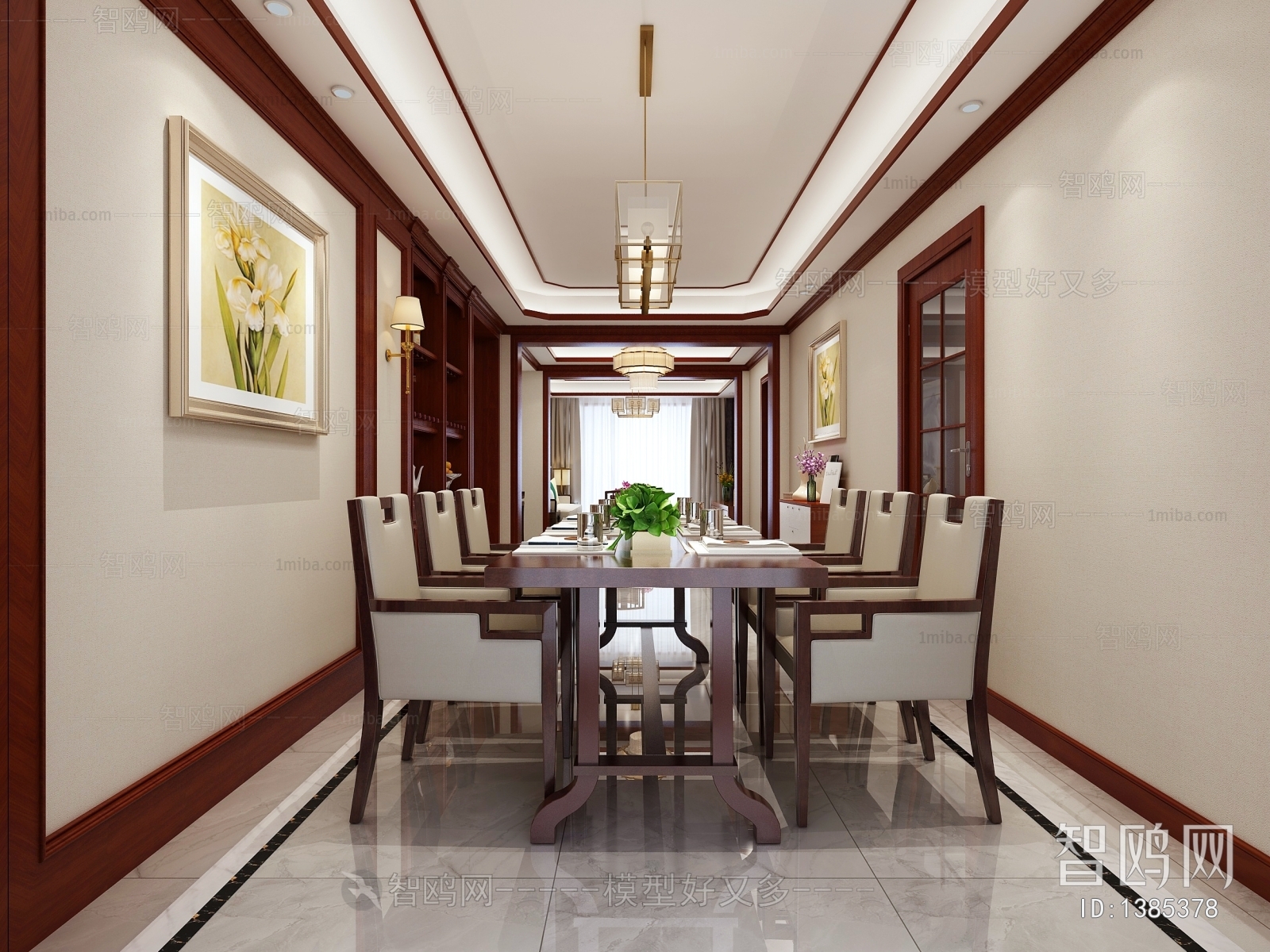 New Chinese Style Dining Room