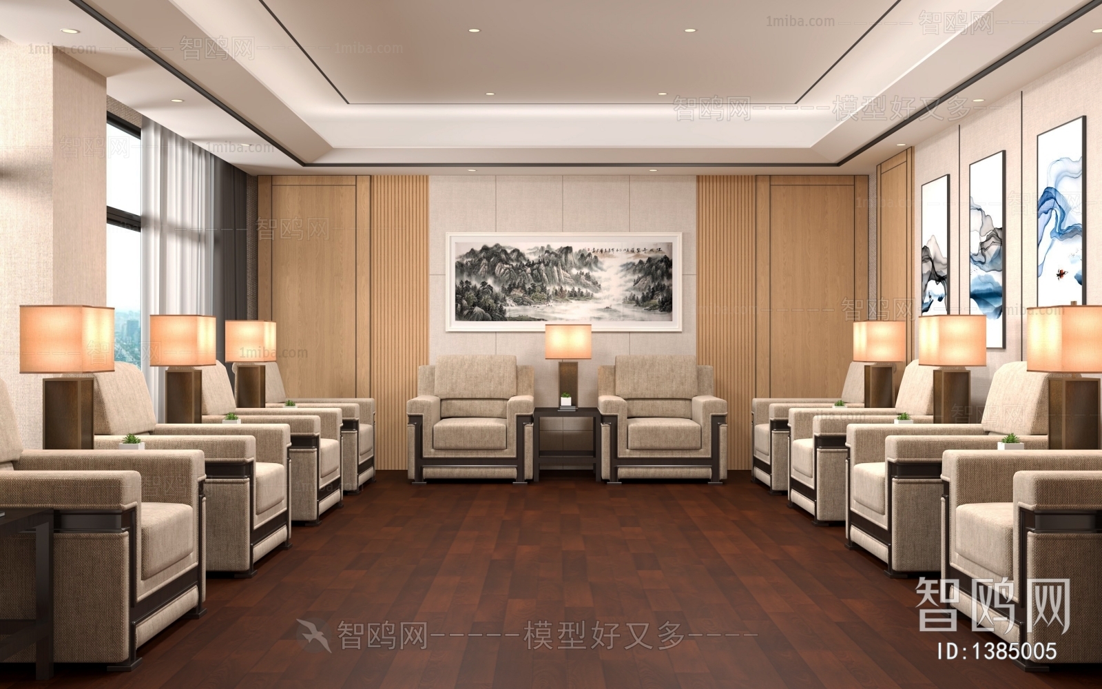 New Chinese Style Reception Room