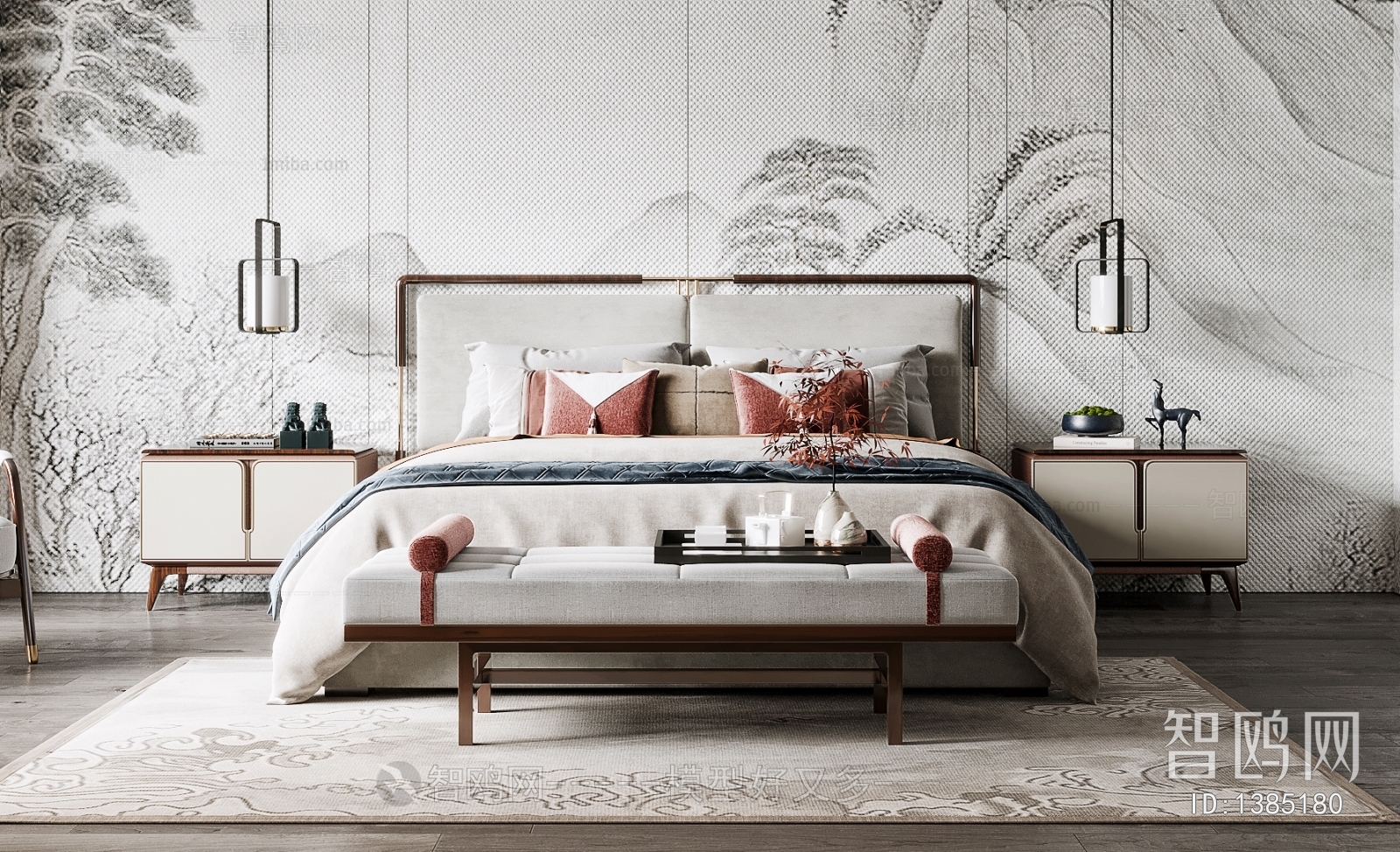 New Chinese Style Bedroom