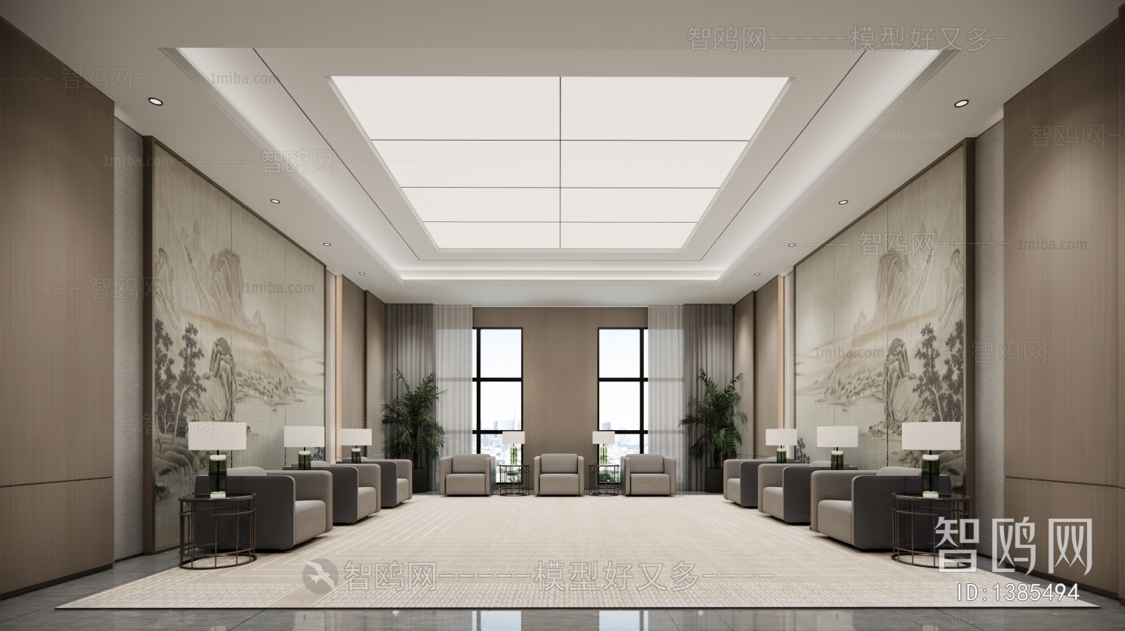 New Chinese Style Reception Room