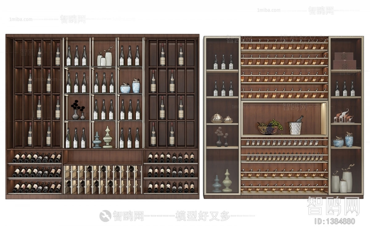 New Chinese Style Wine Cabinet