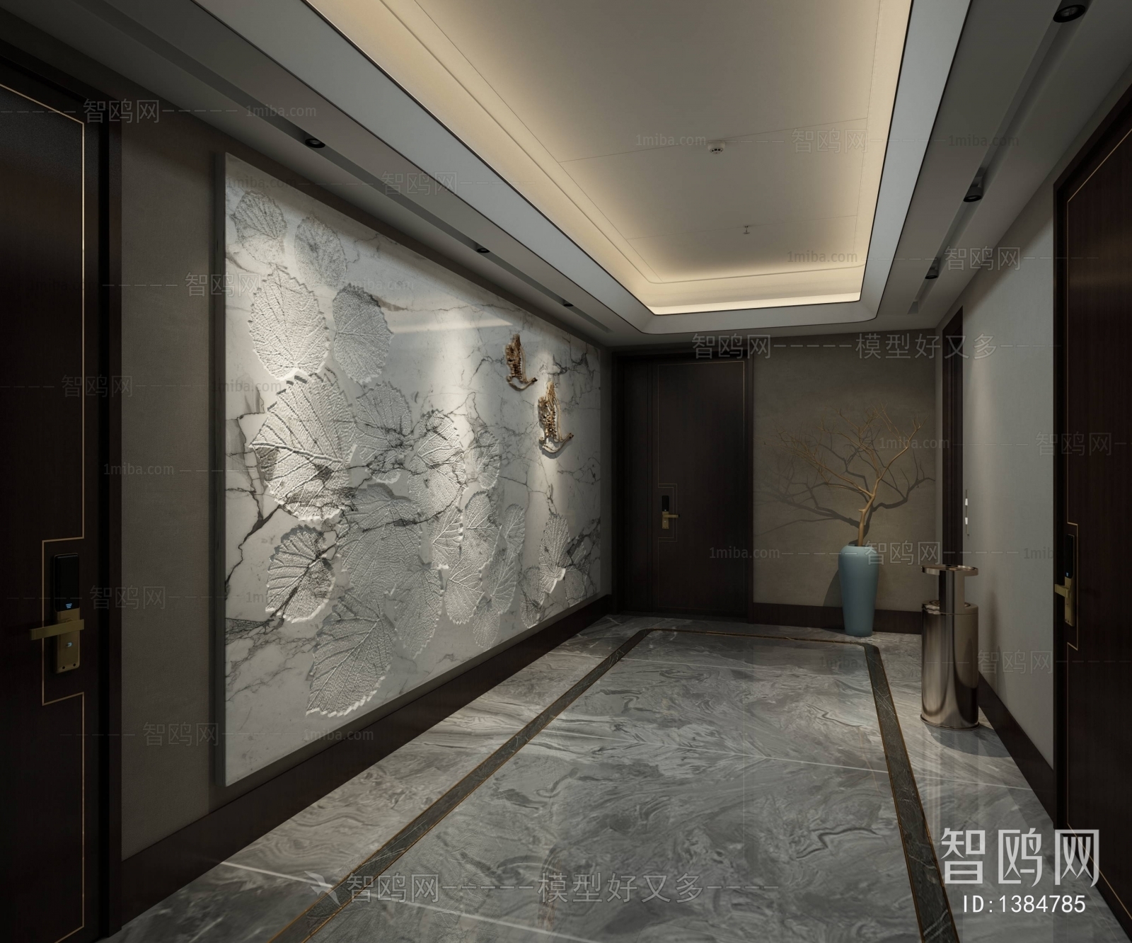 New Chinese Style Elevator Hall