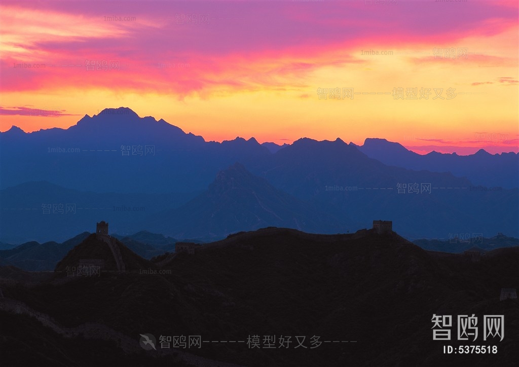 夕阳 黄昏 外景