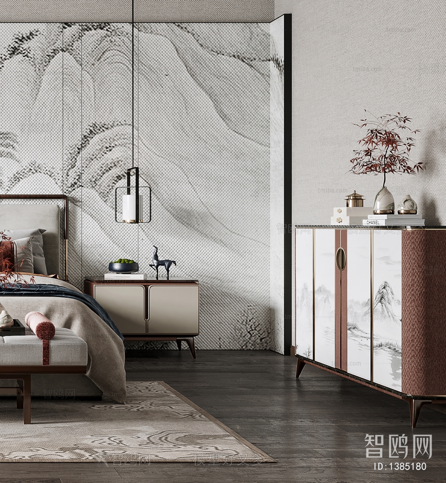 New Chinese Style Bedroom