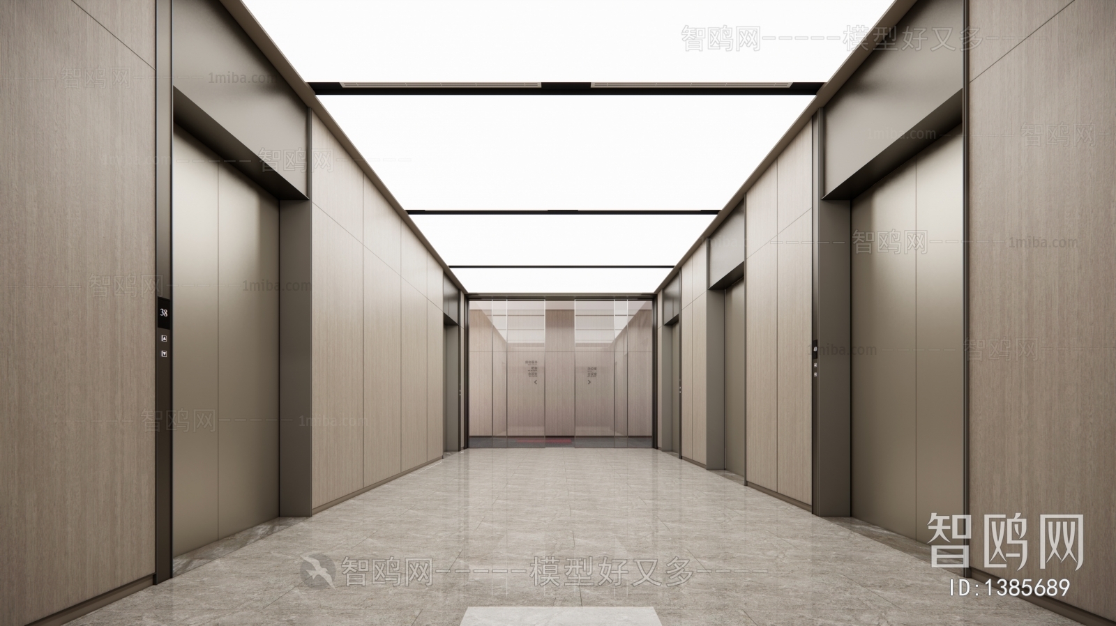 Modern Corridor/elevator Hall