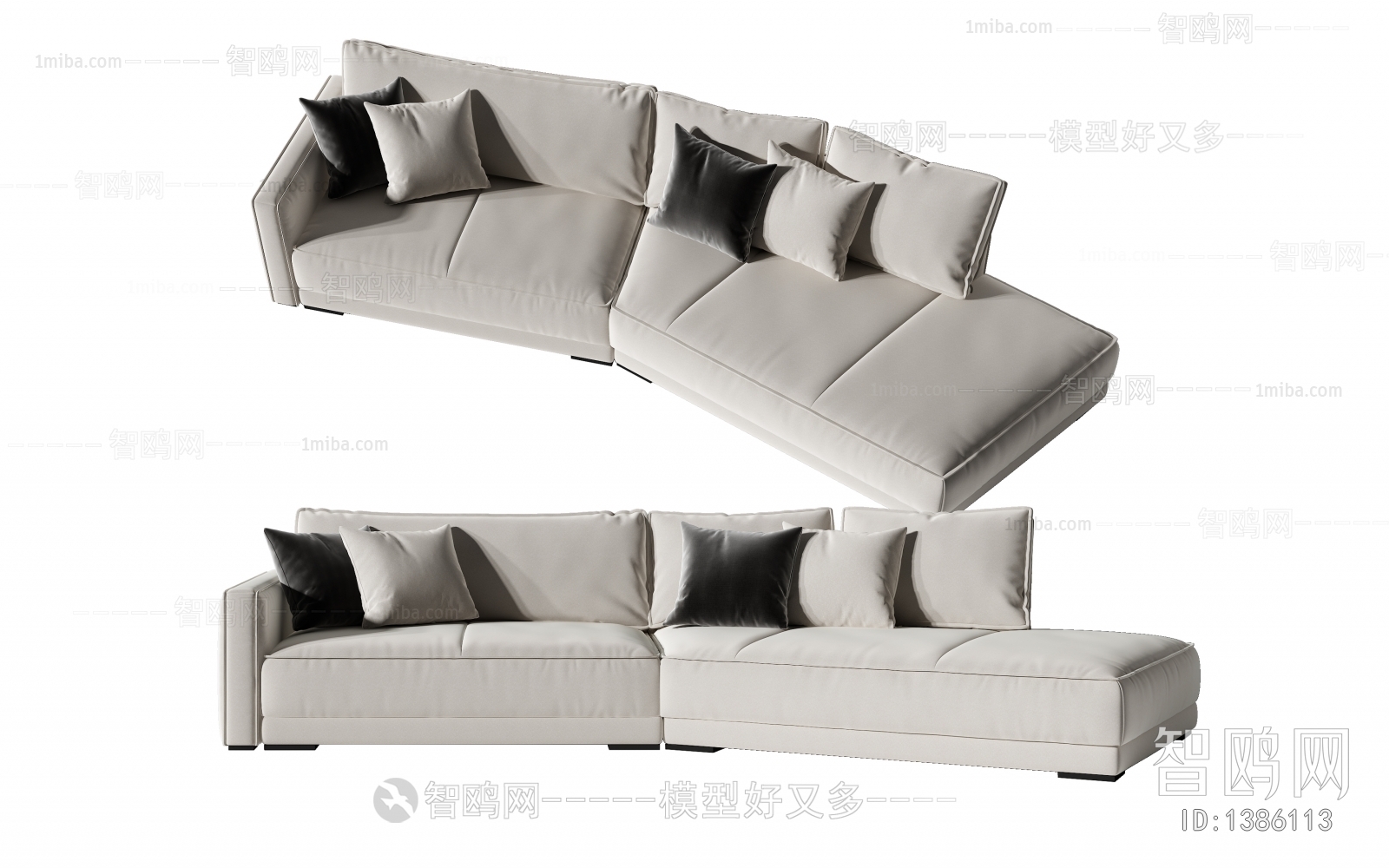 Modern Multi Person Sofa