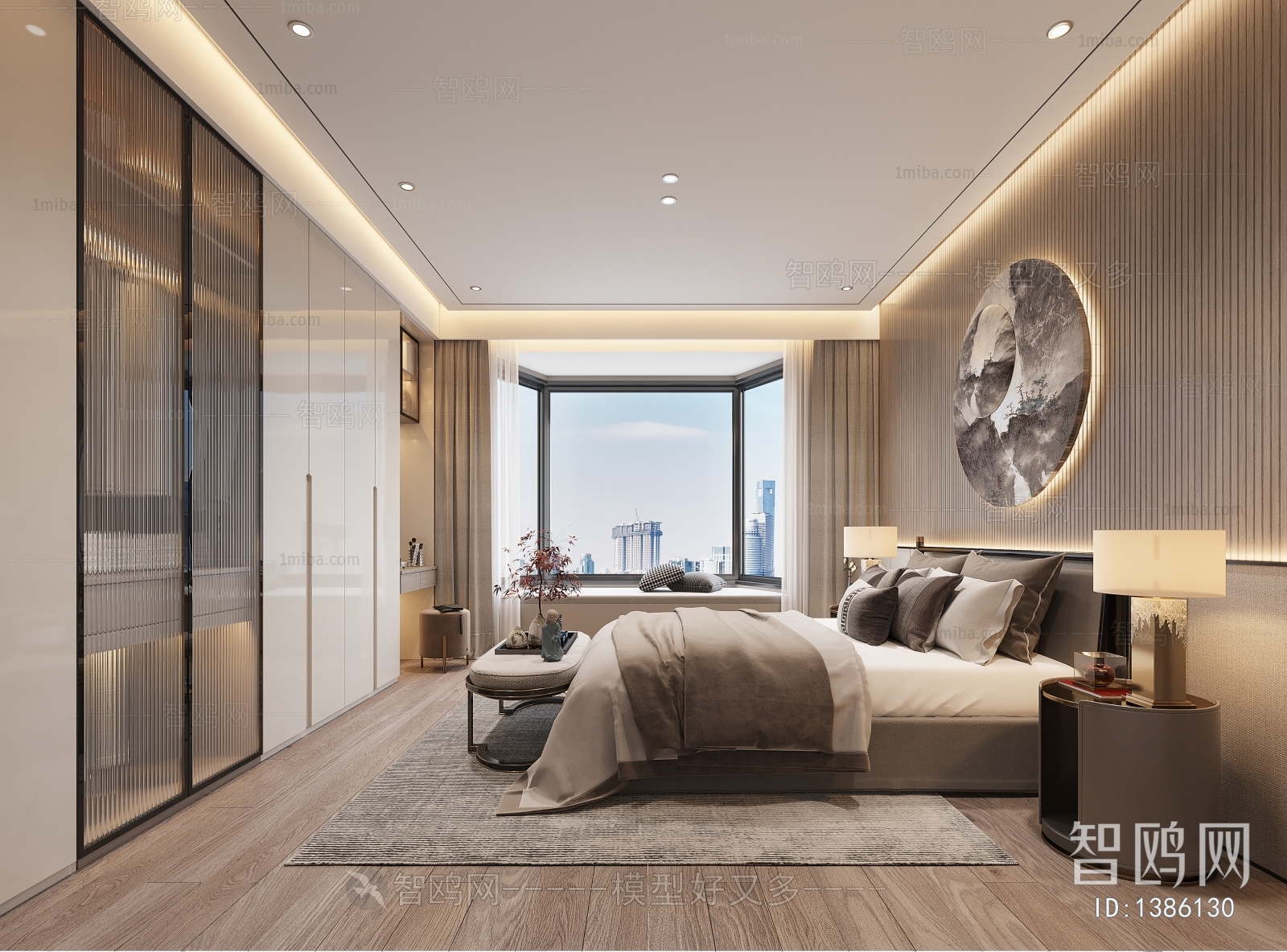 New Chinese Style Bedroom