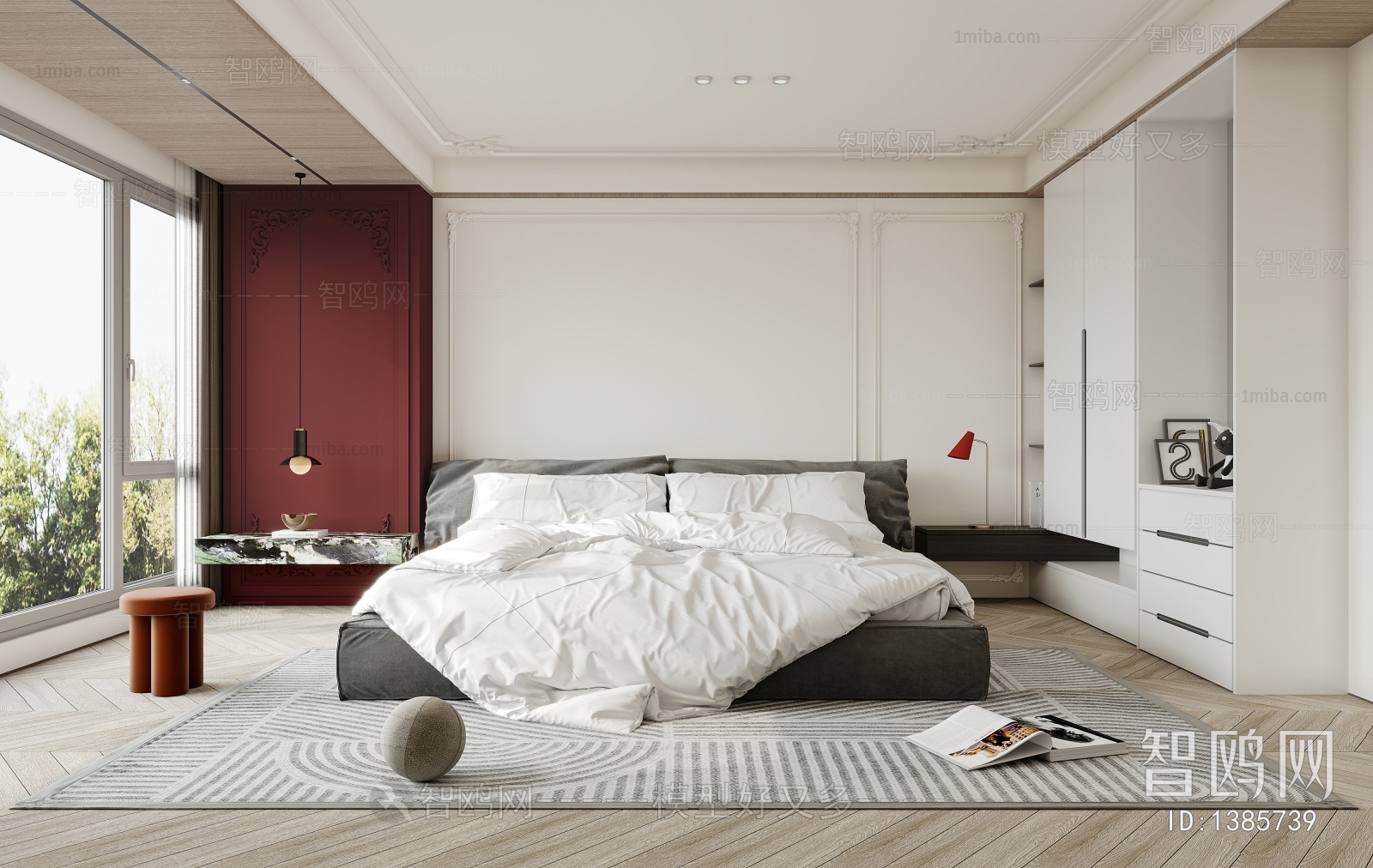 Modern Wabi-sabi Style Bedroom