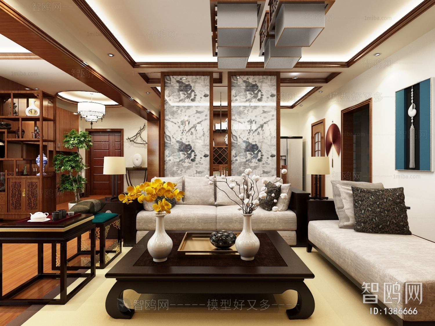 New Chinese Style Dining Room