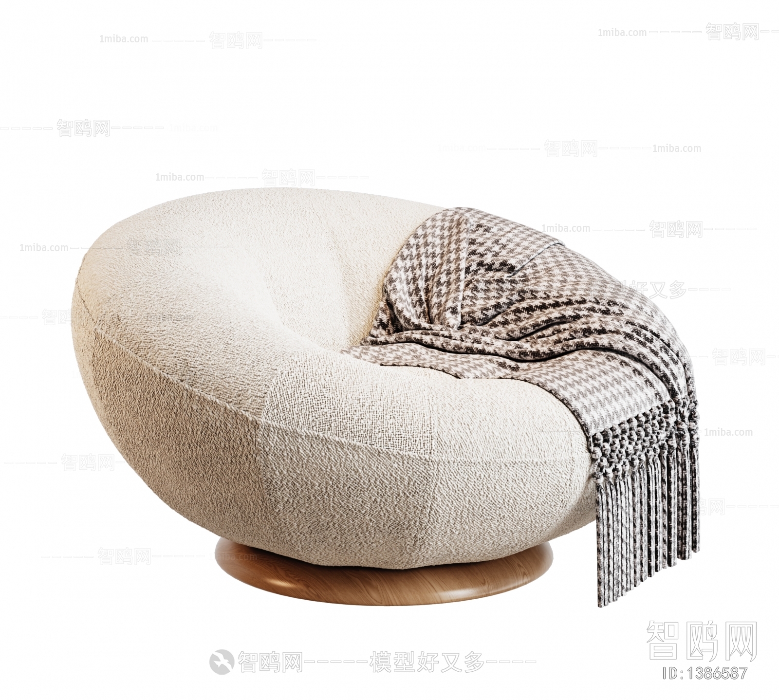 Wabi-sabi Style Single Sofa