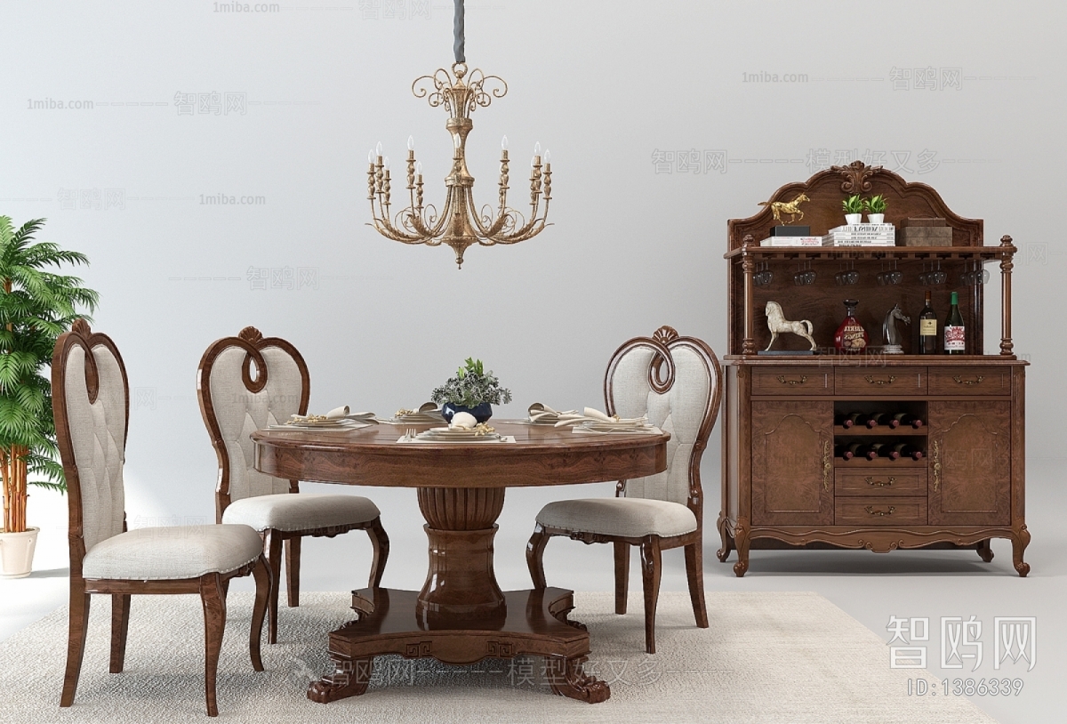 American Style Dining Table And Chairs