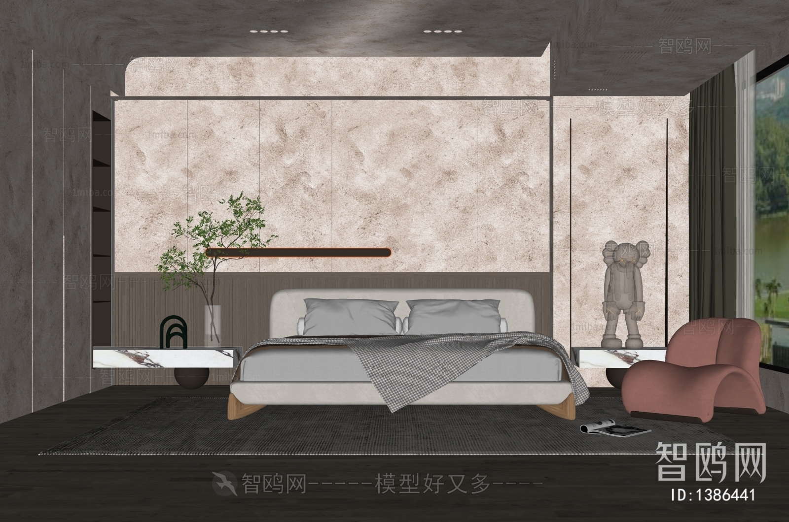 Wabi-sabi Style Bedroom
