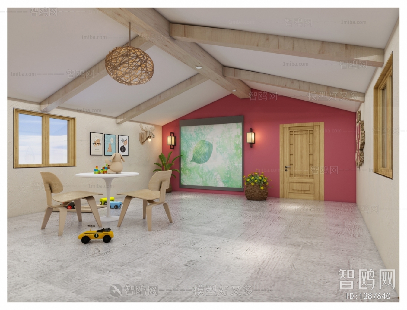 新中式民宿儿童房