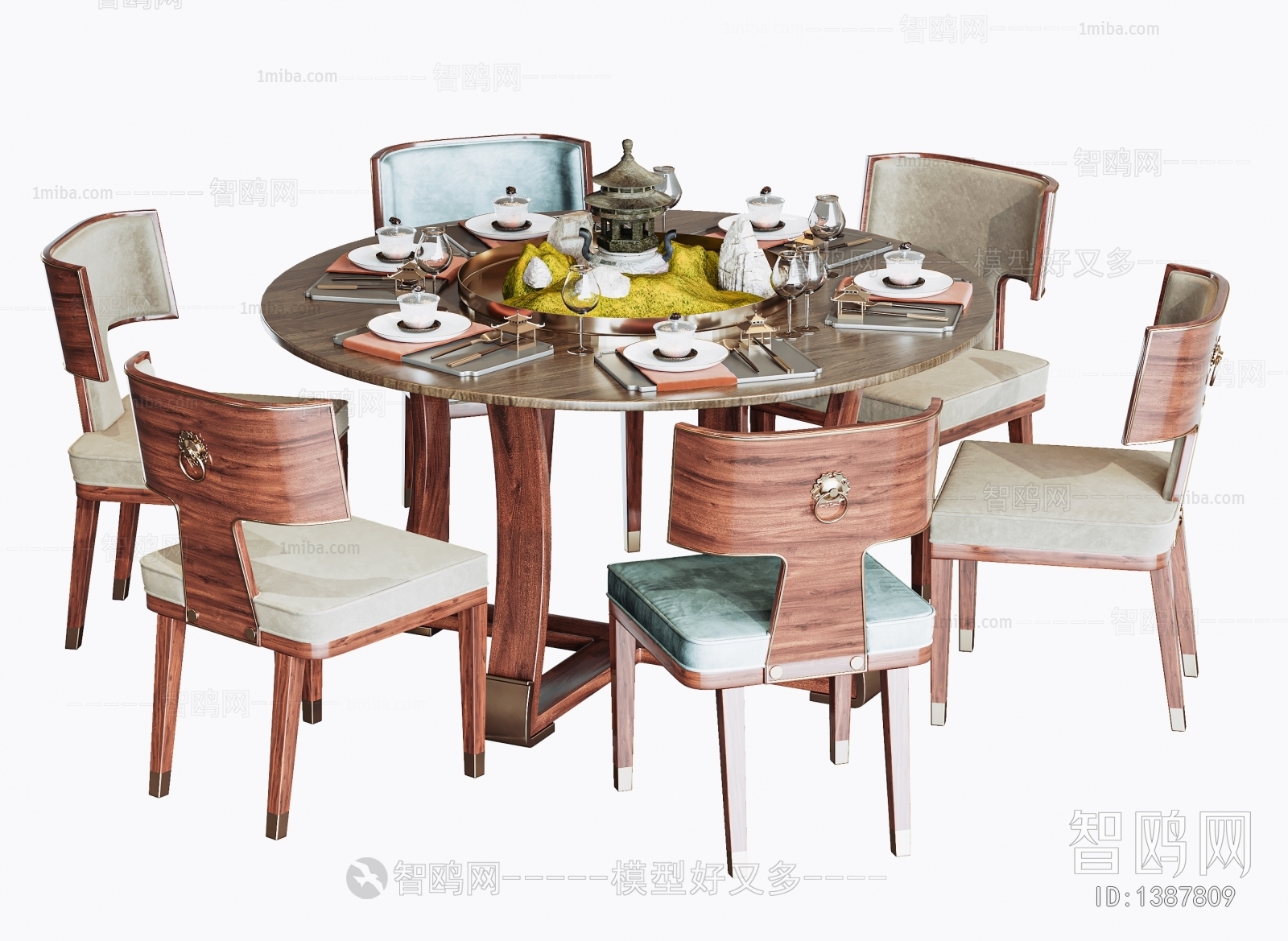 New Chinese Style Dining Table And Chairs