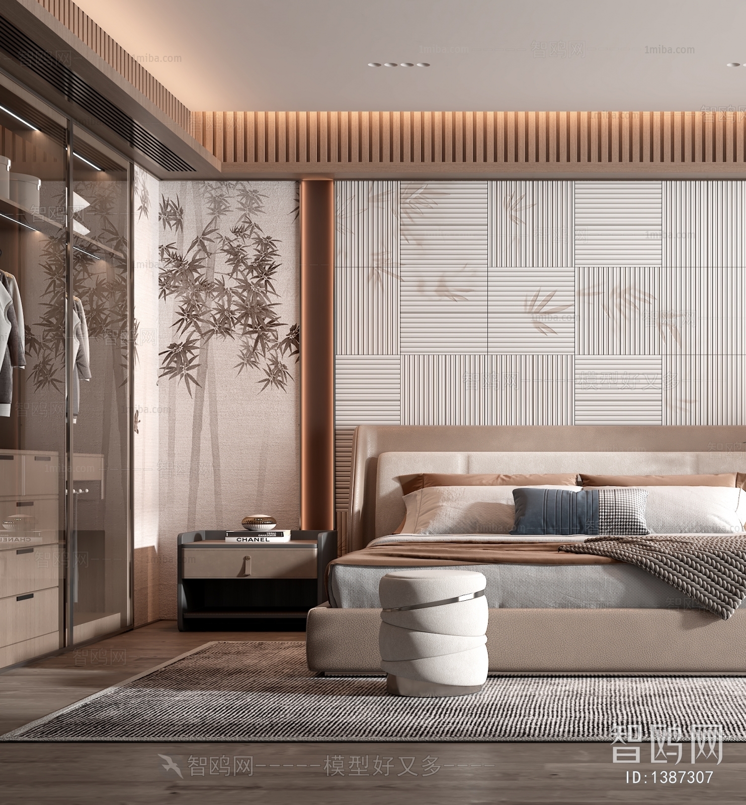 New Chinese Style Bedroom