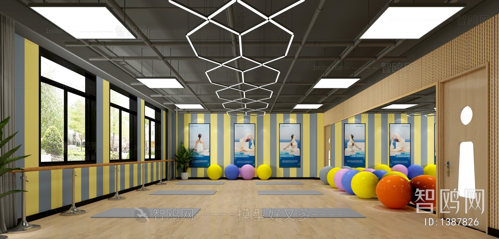 Modern Yoga Room