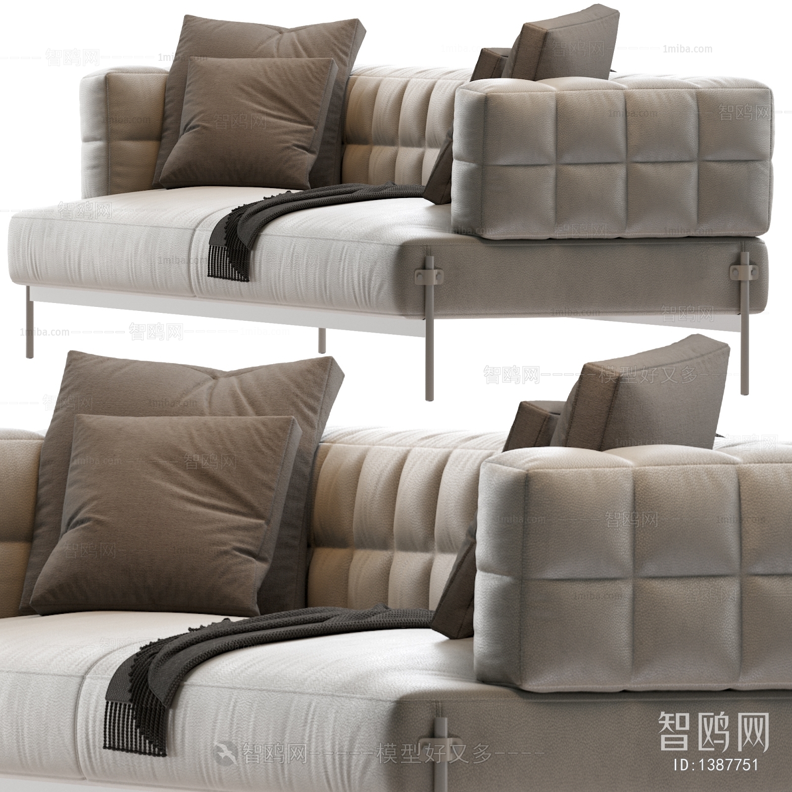 Modern Multi Person Sofa