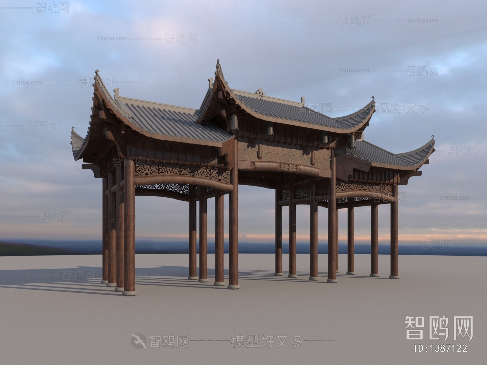 Chinese Style Ancient Architectural Buildings