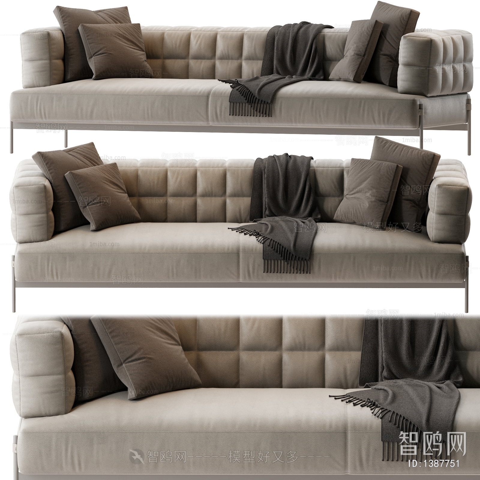 Modern Multi Person Sofa