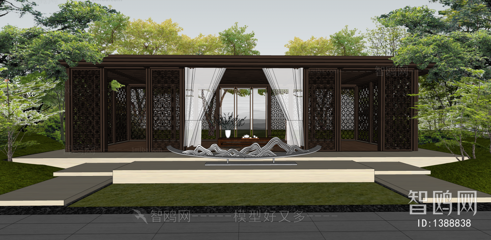 New Chinese Style Courtyard/landscape