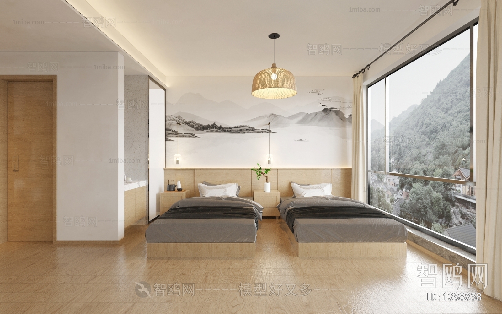 New Chinese Style Bedroom