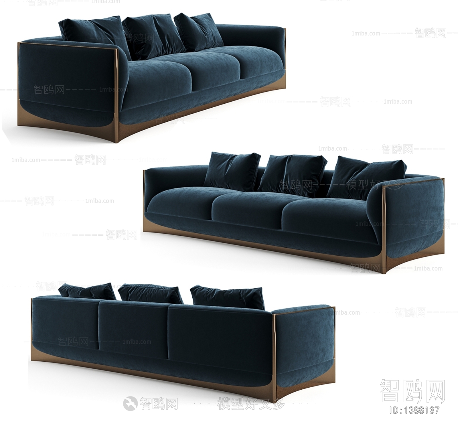 Modern Three-seat Sofa