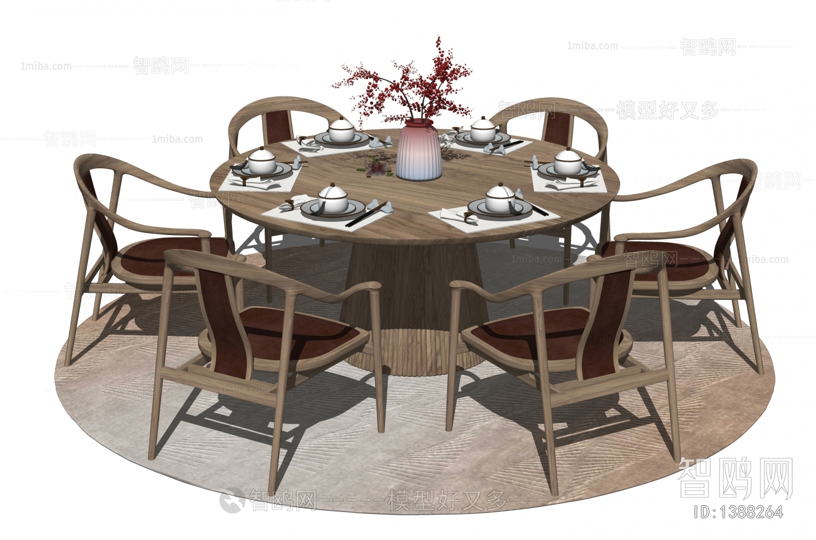 New Chinese Style Dining Table And Chairs