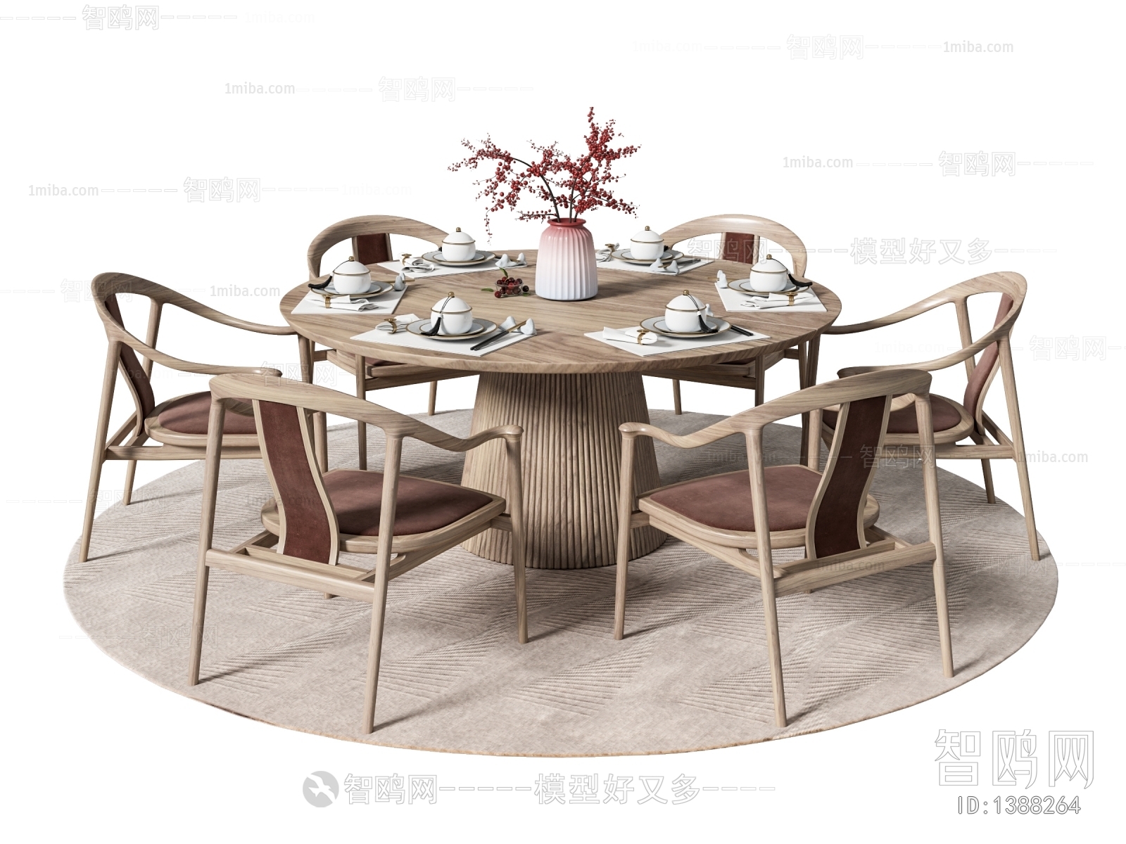 New Chinese Style Dining Table And Chairs