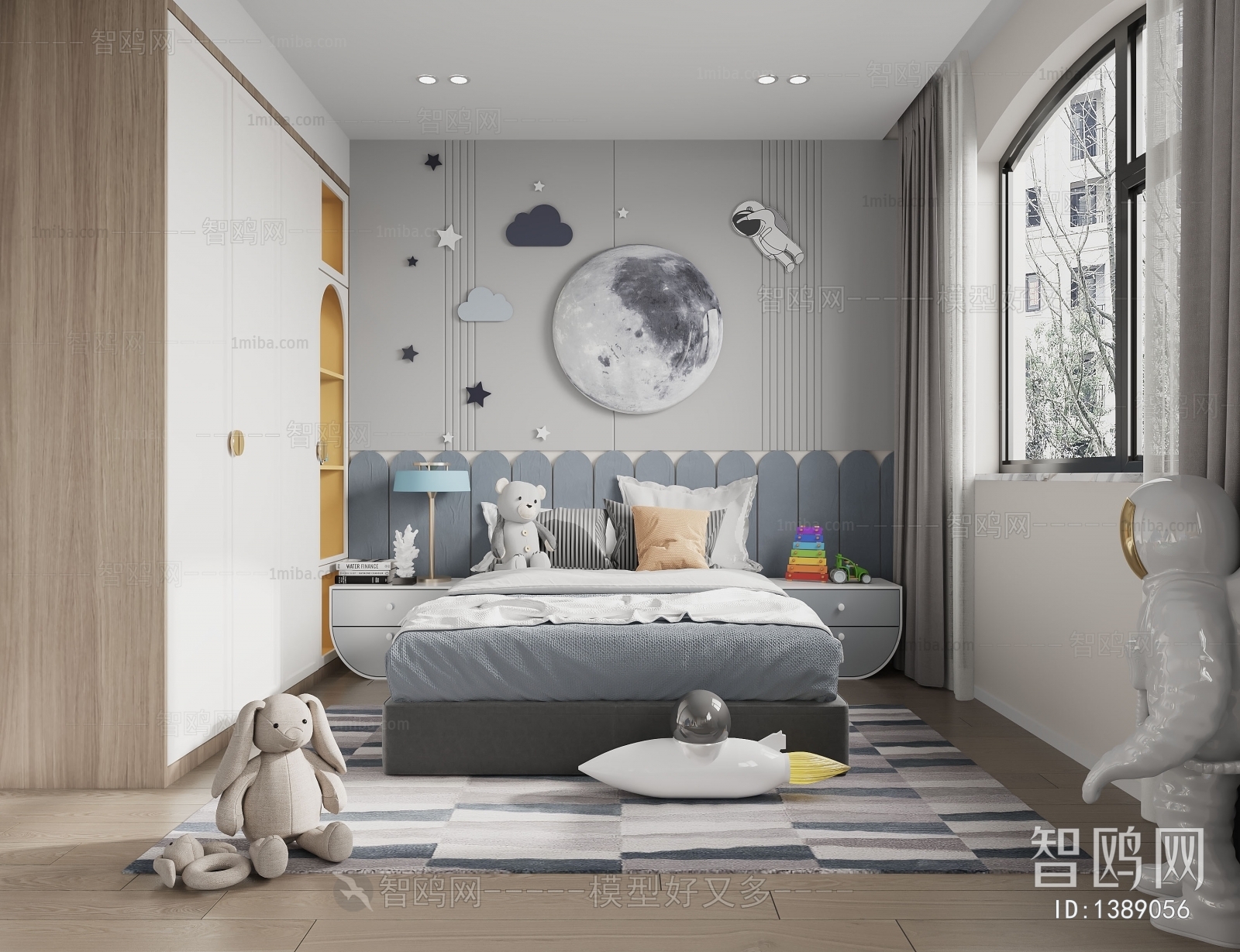 Modern Boy's Room And Son's Room