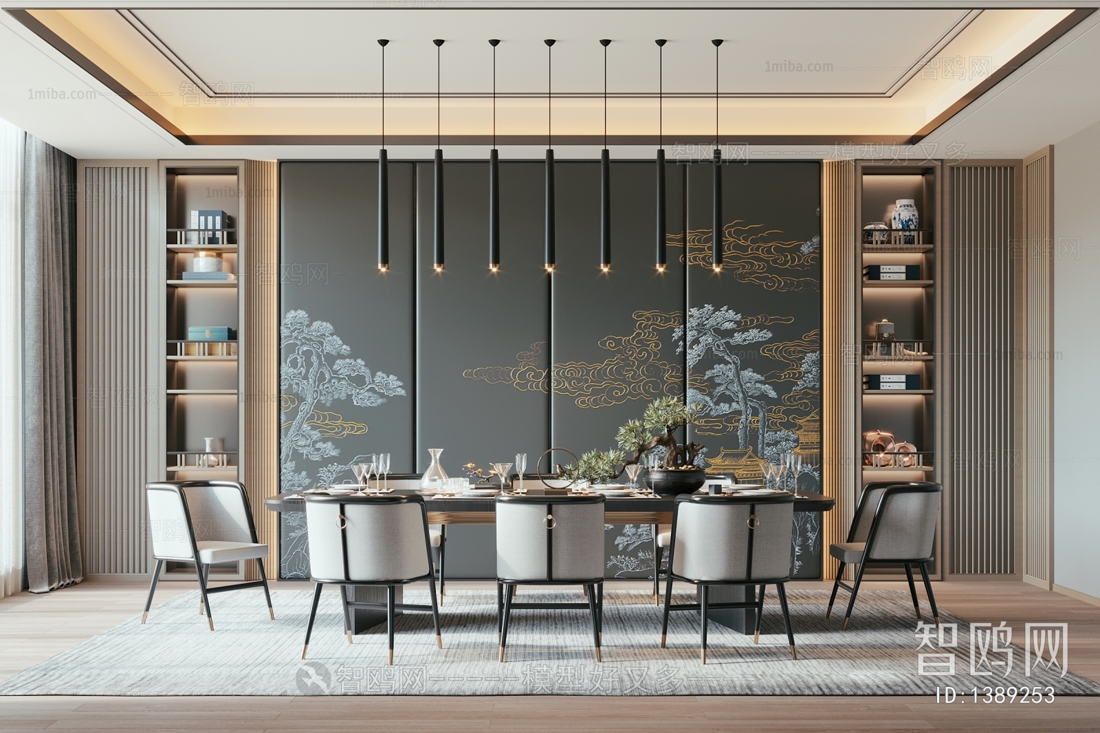 New Chinese Style Dining Room