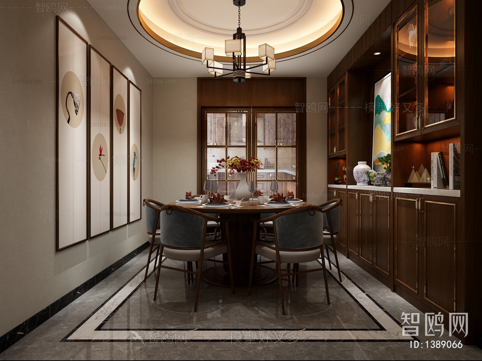 New Chinese Style Dining Room