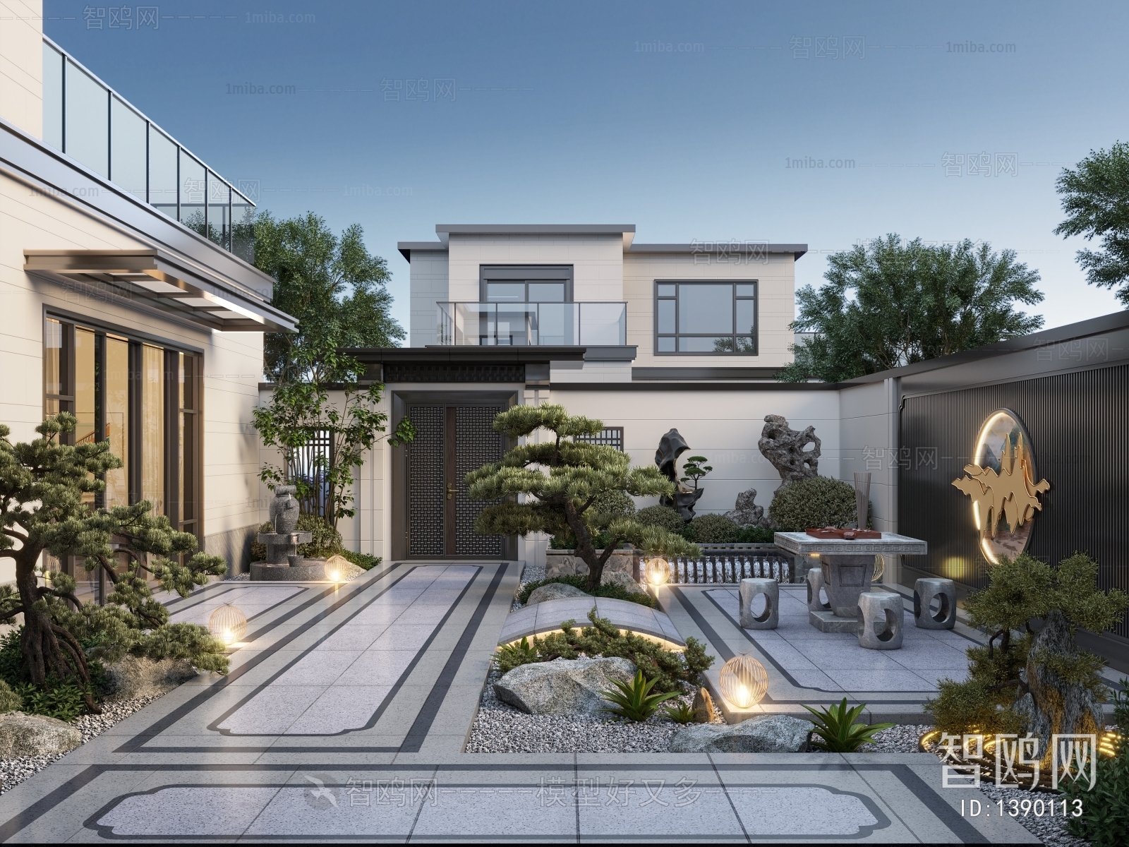 New Chinese Style Courtyard/landscape