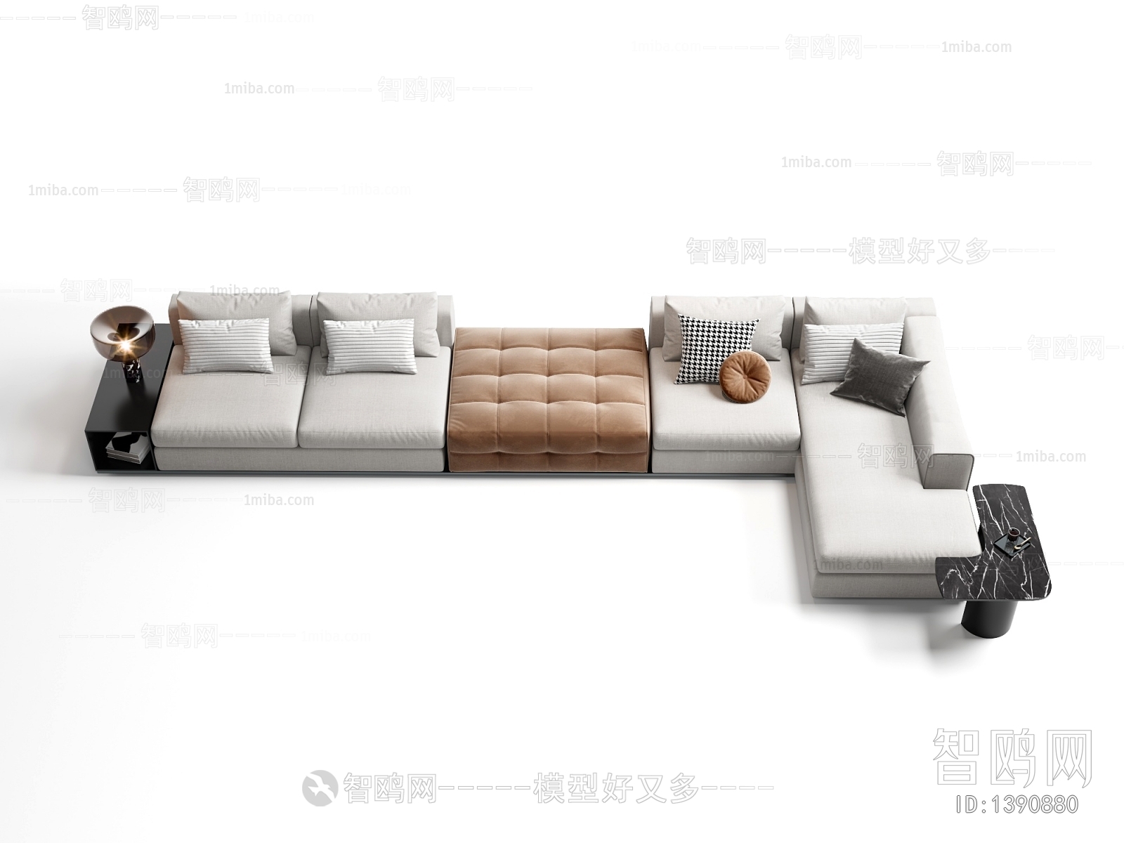 Modern Multi Person Sofa