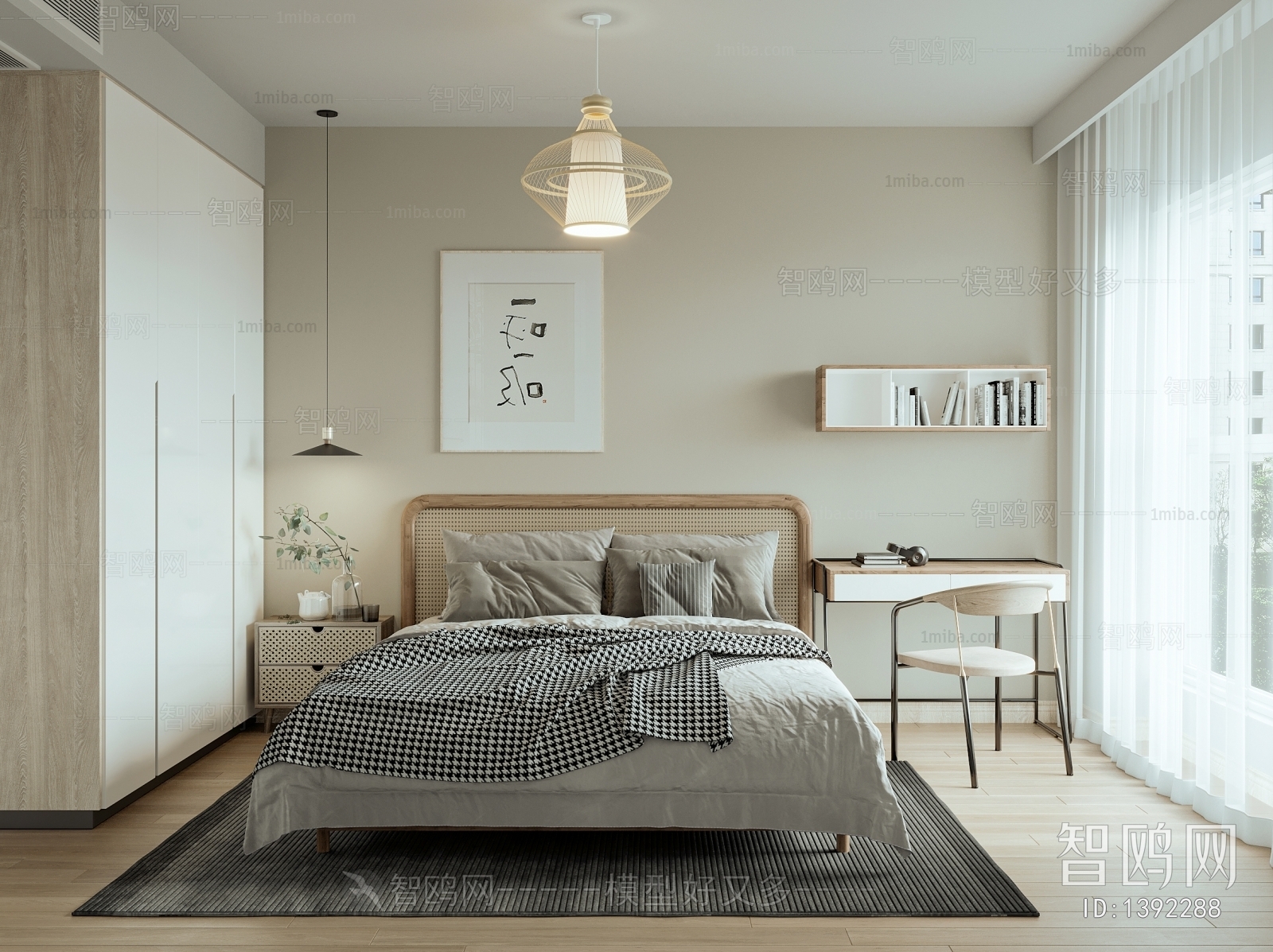 Nordic Style Japanese Style Wabi-sabi Style Bedroom