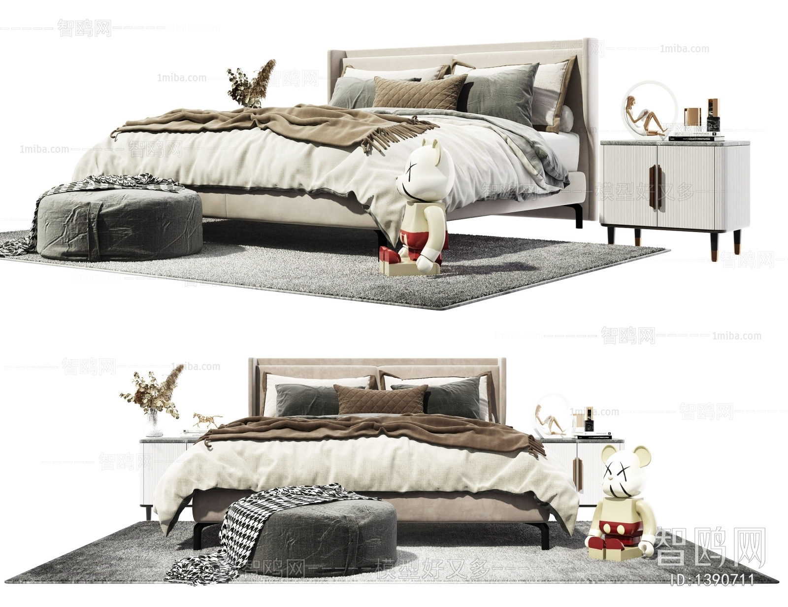 Modern Double Bed