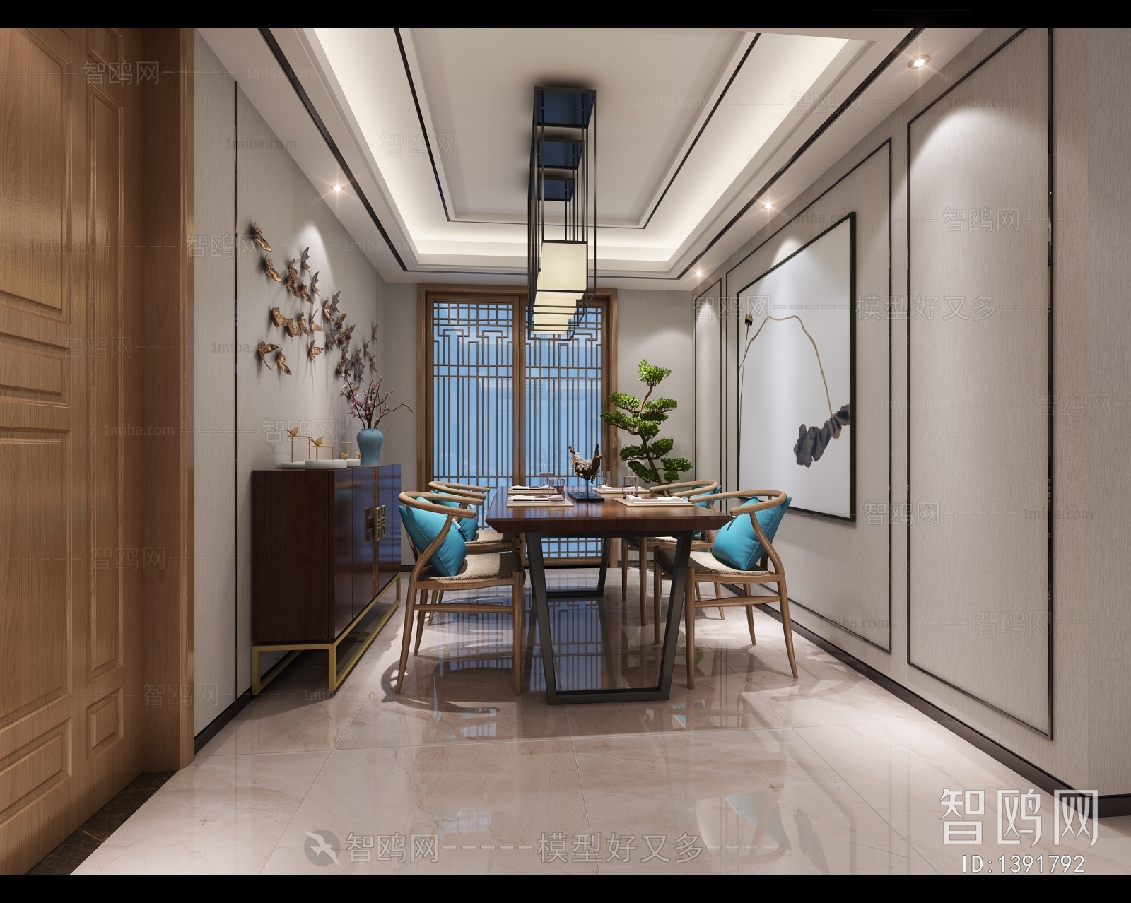 New Chinese Style Dining Room