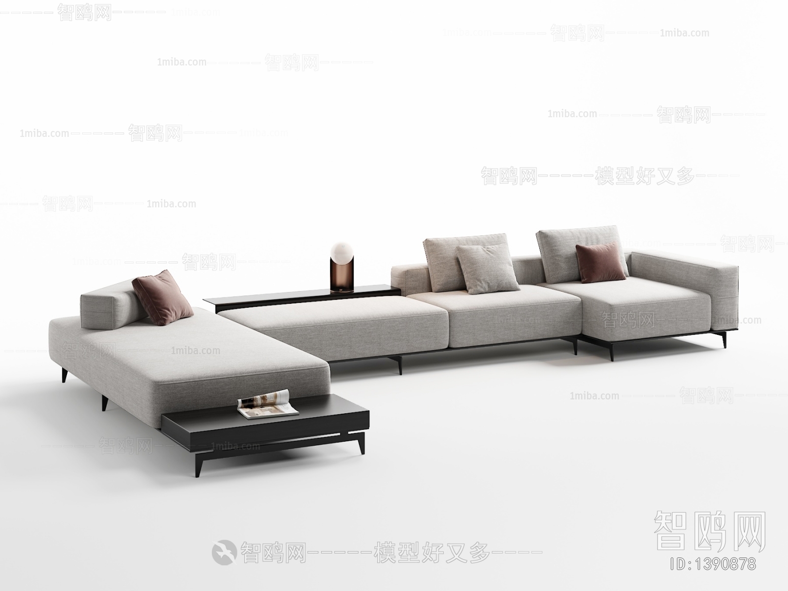 Modern Multi Person Sofa