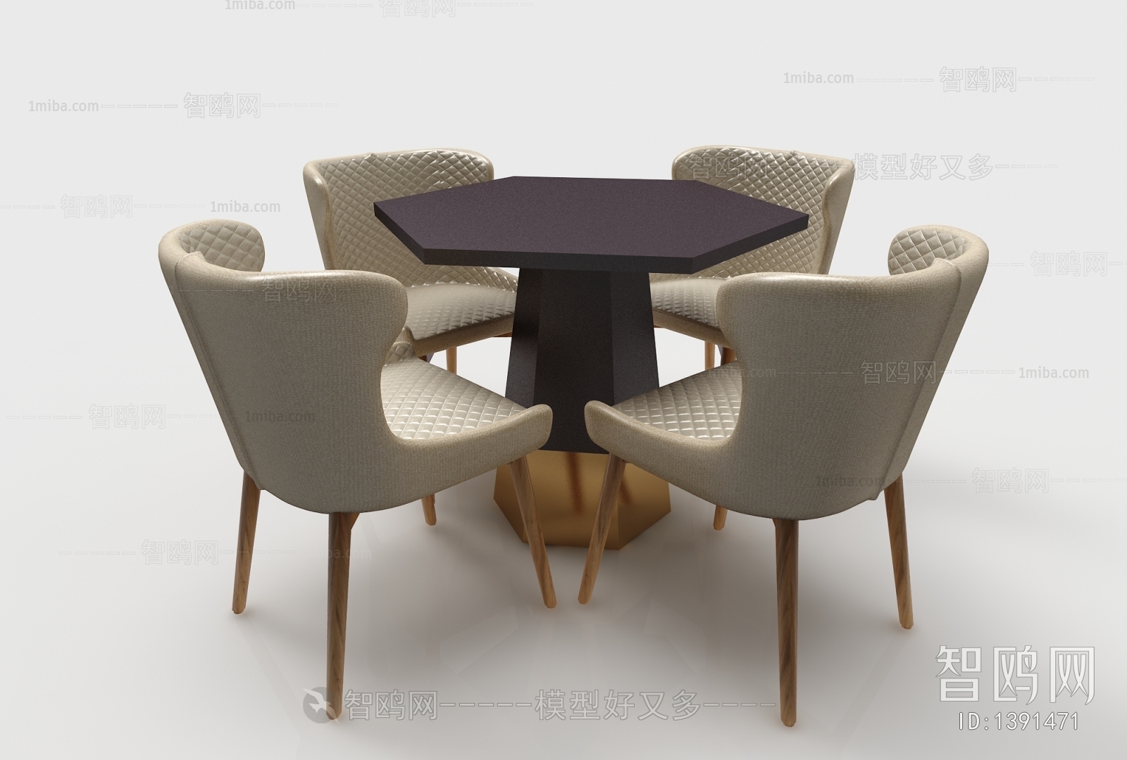Southeast Asian Style Dining Table And Chairs