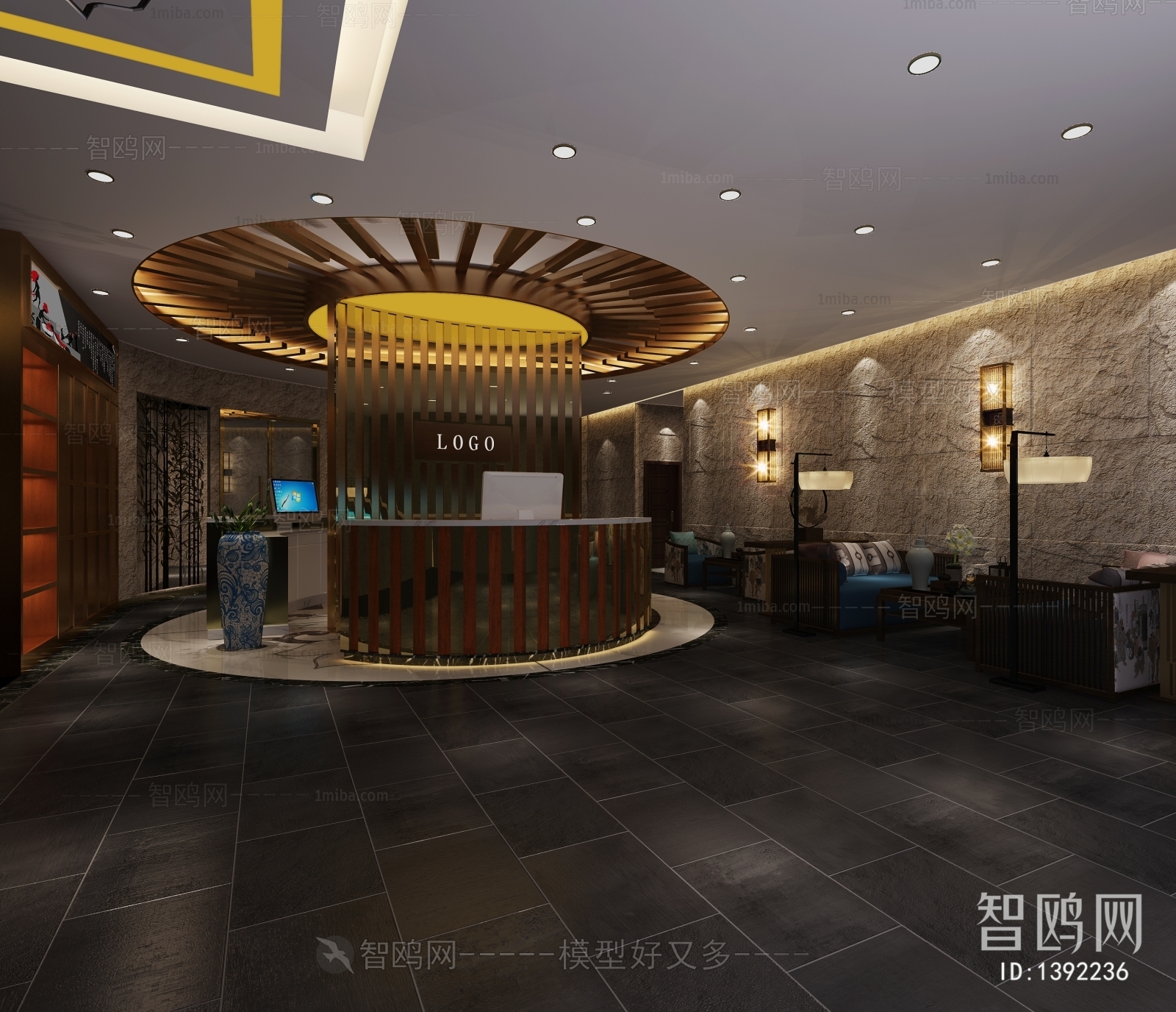 New Chinese Style Reception Area