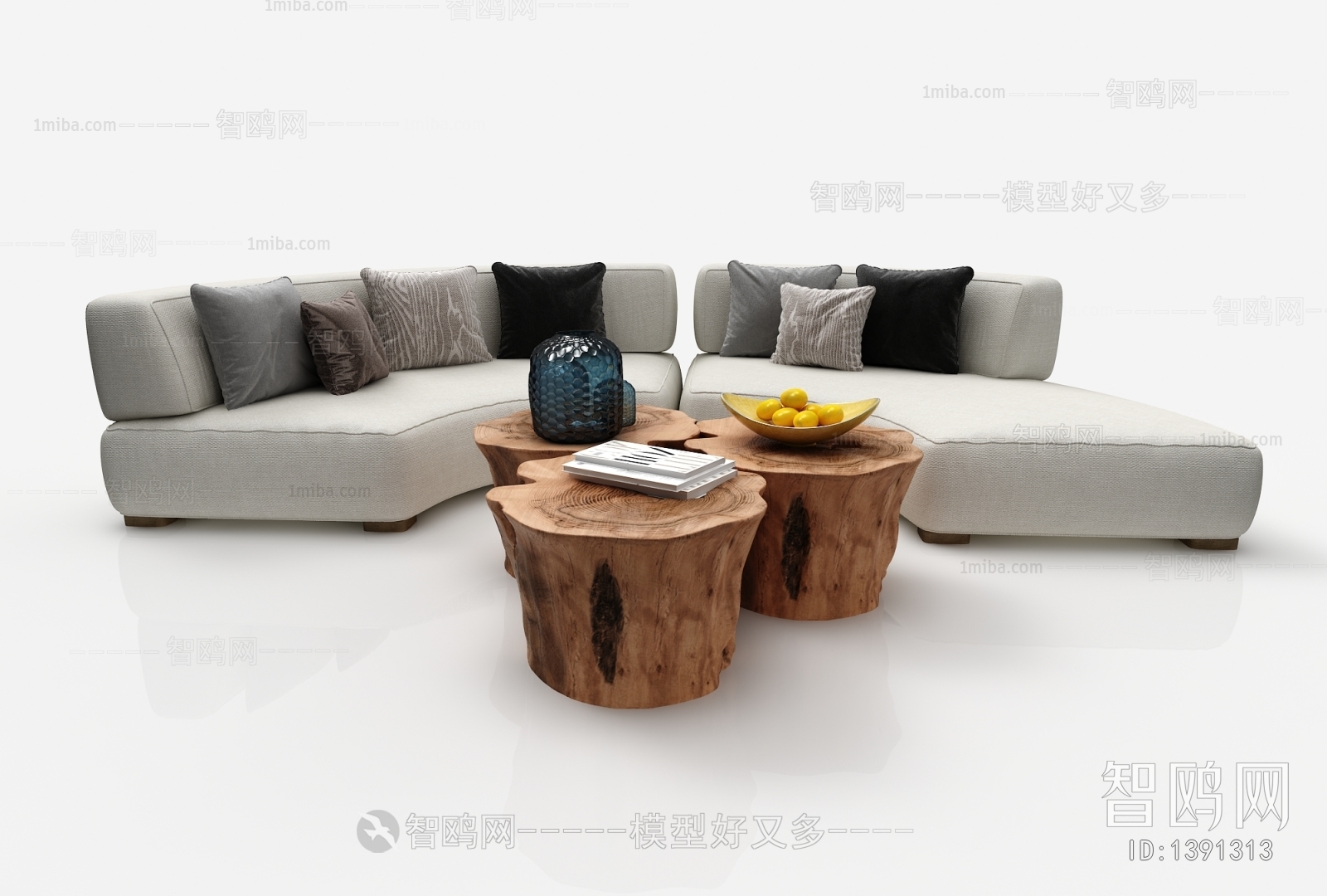 Modern Multi Person Sofa