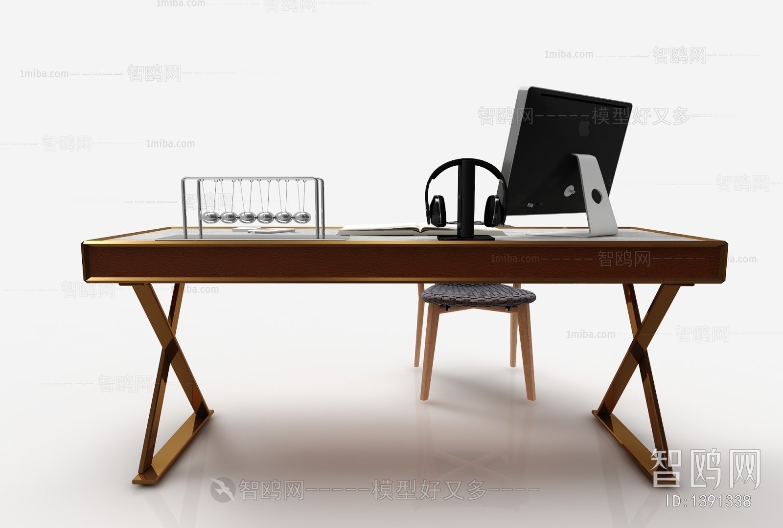 New Chinese Style Computer Desk And Chair