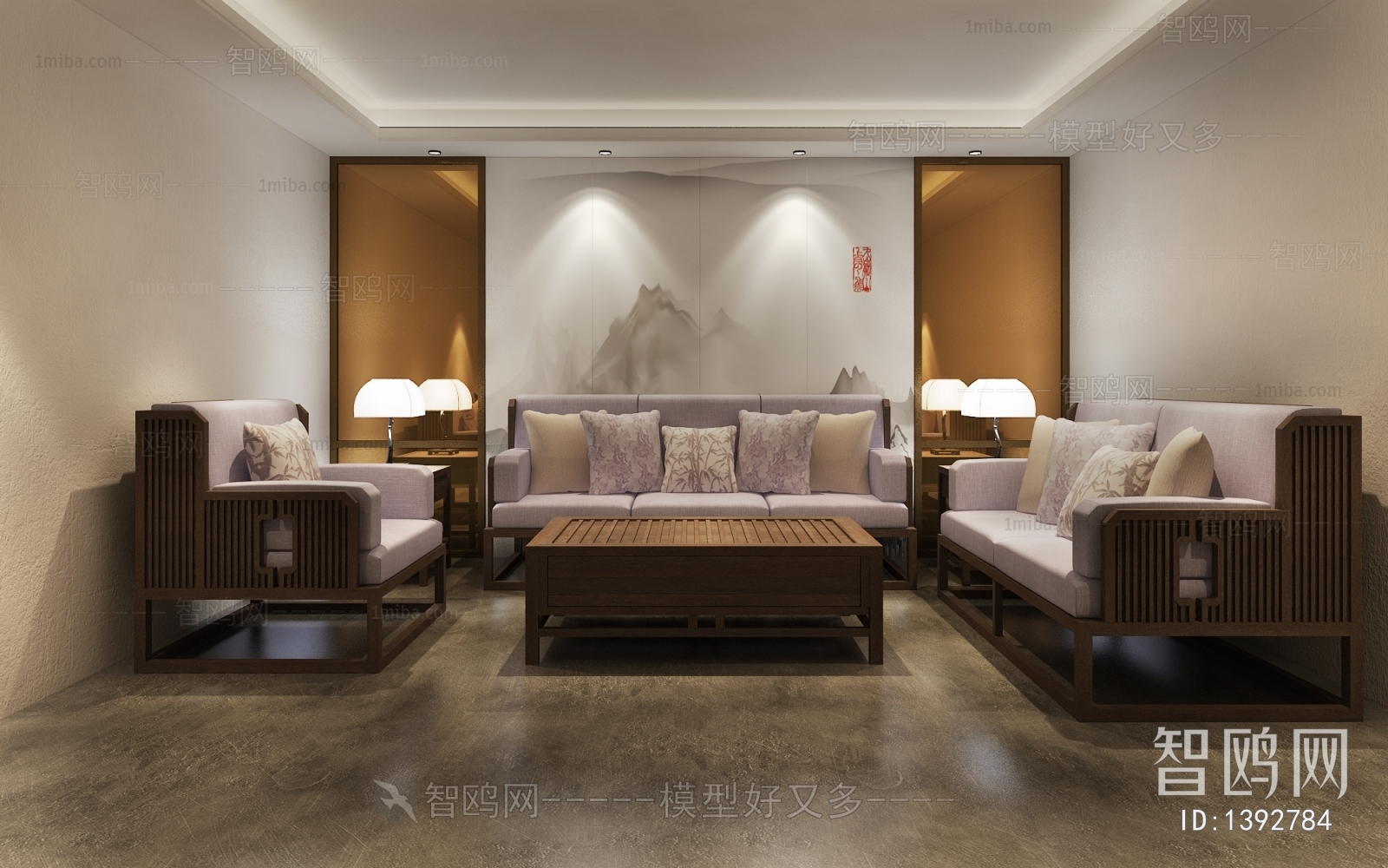 New Chinese Style Sofa Combination